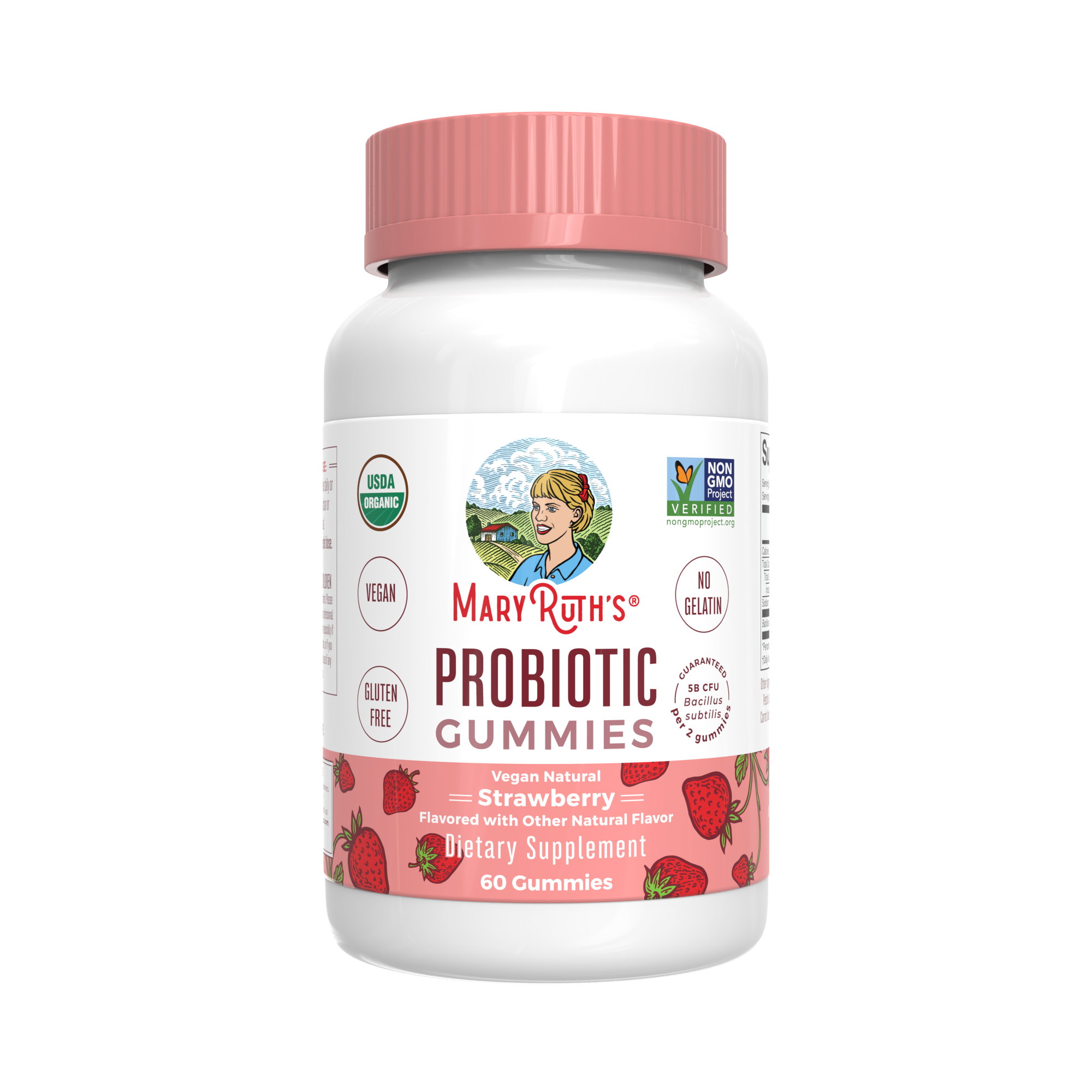 Organic Adult Probiotic Gummies – Strawberry