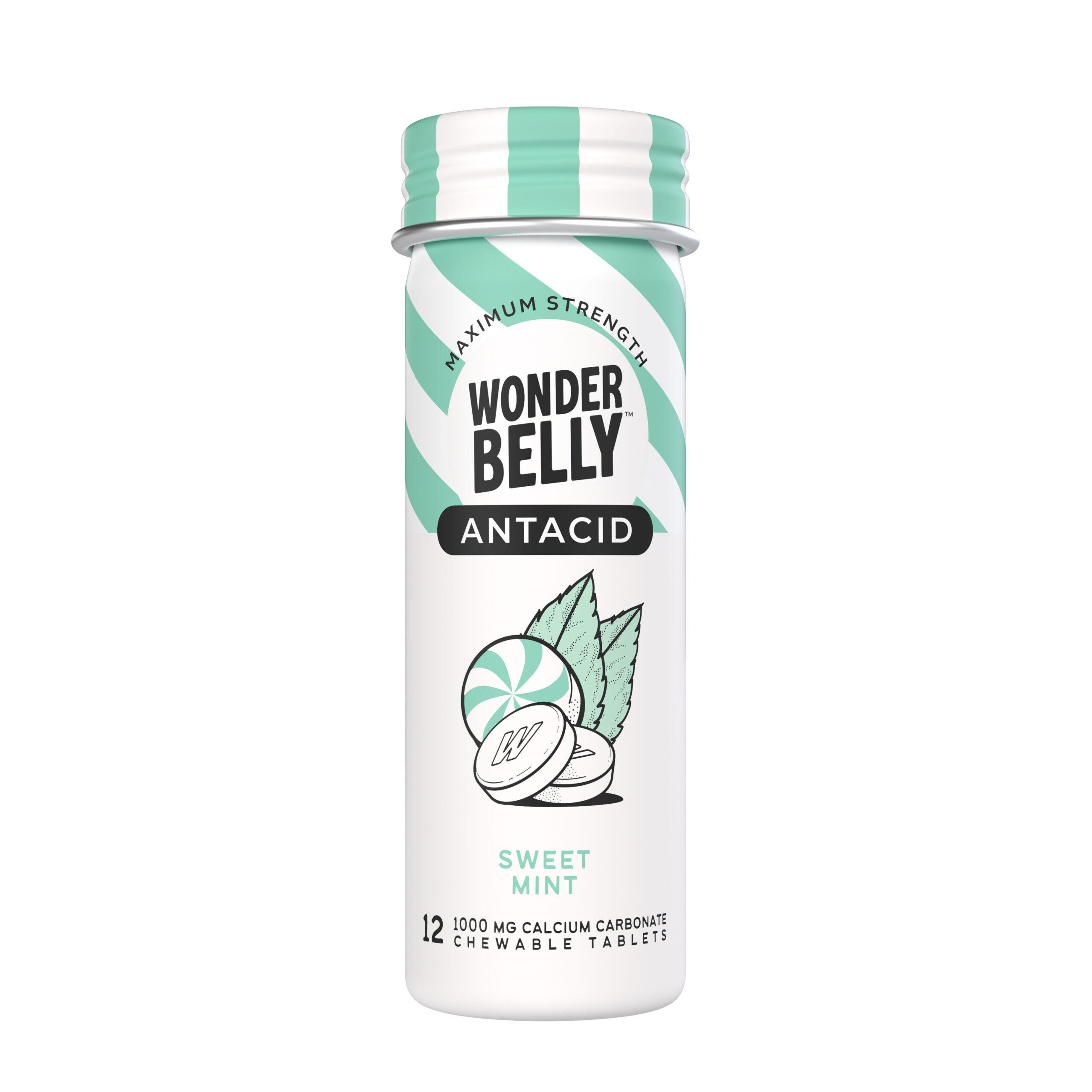 Wonderbelly Maximum Strength Antacid 12ct: Sweet Mint