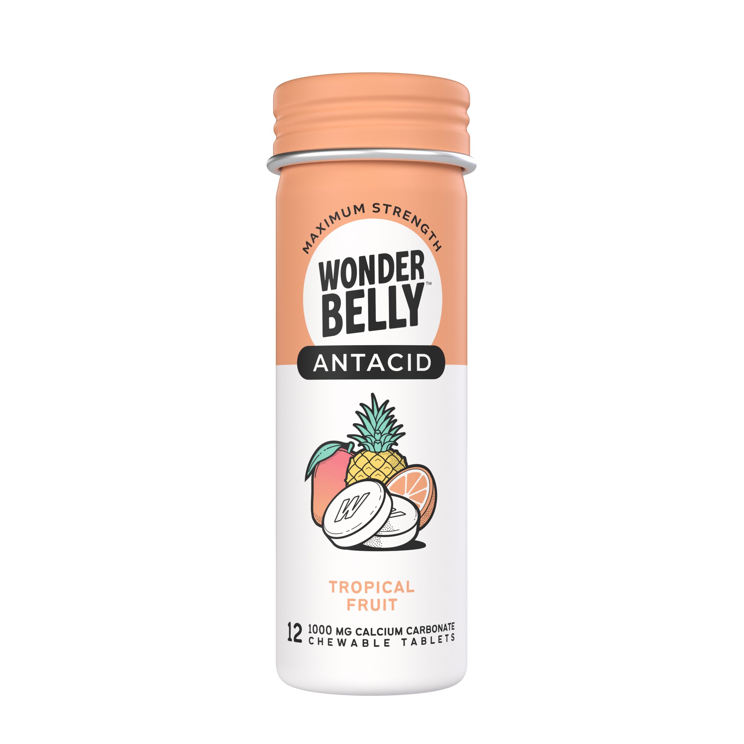 Wonderbelly Maximum Strength Antacid 12ct: Tropical Fruit