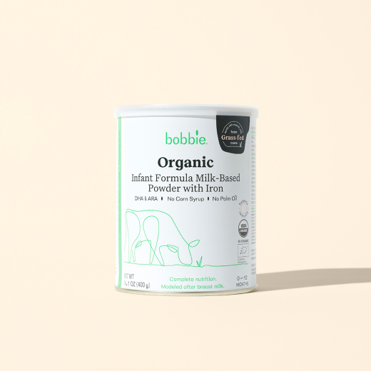 Organic Infant Formula Milk-based Powder with Iron