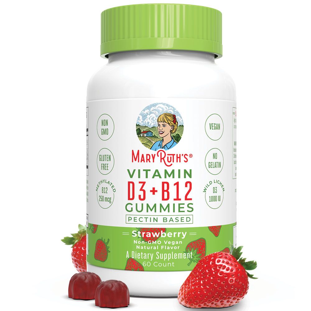 Vitamin D3 + B12 Gummies – Raspberry
