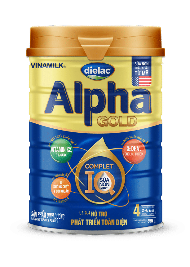 Dielac Alpha Gold 4: Growing Up Milk Powder – Well-rounded development for a long journey of raising kids