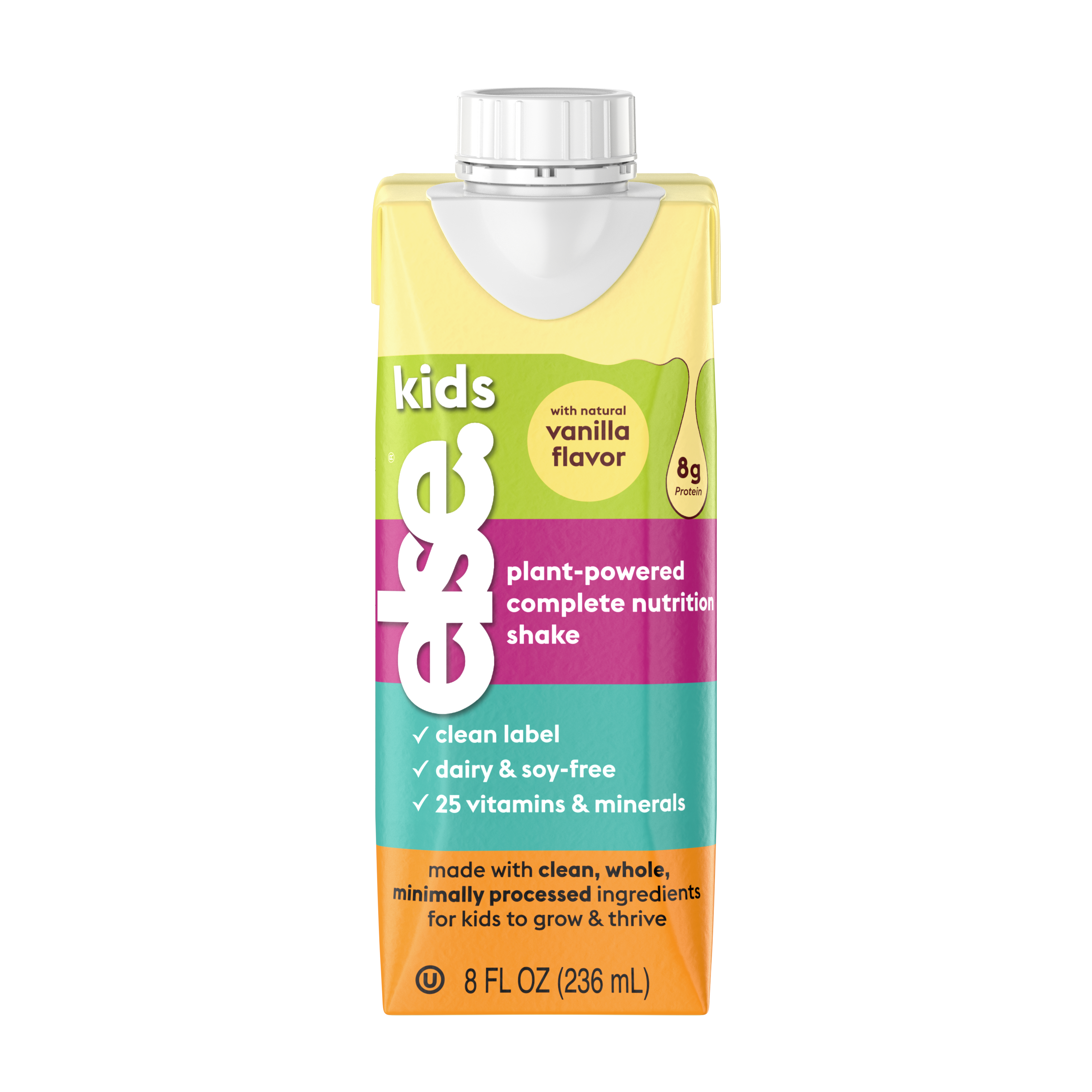 EFG0410R Else Kids plant-powered complete nutrition shake, vanilla, 8fl. oz