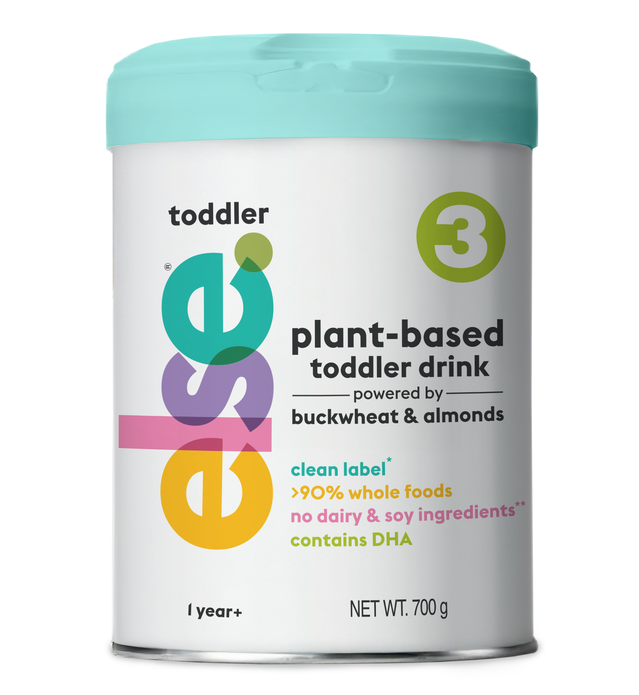 EFG33000 ELSE toddler 3, plant- based toddler drink powered by buckwheat & almonds 1 year+