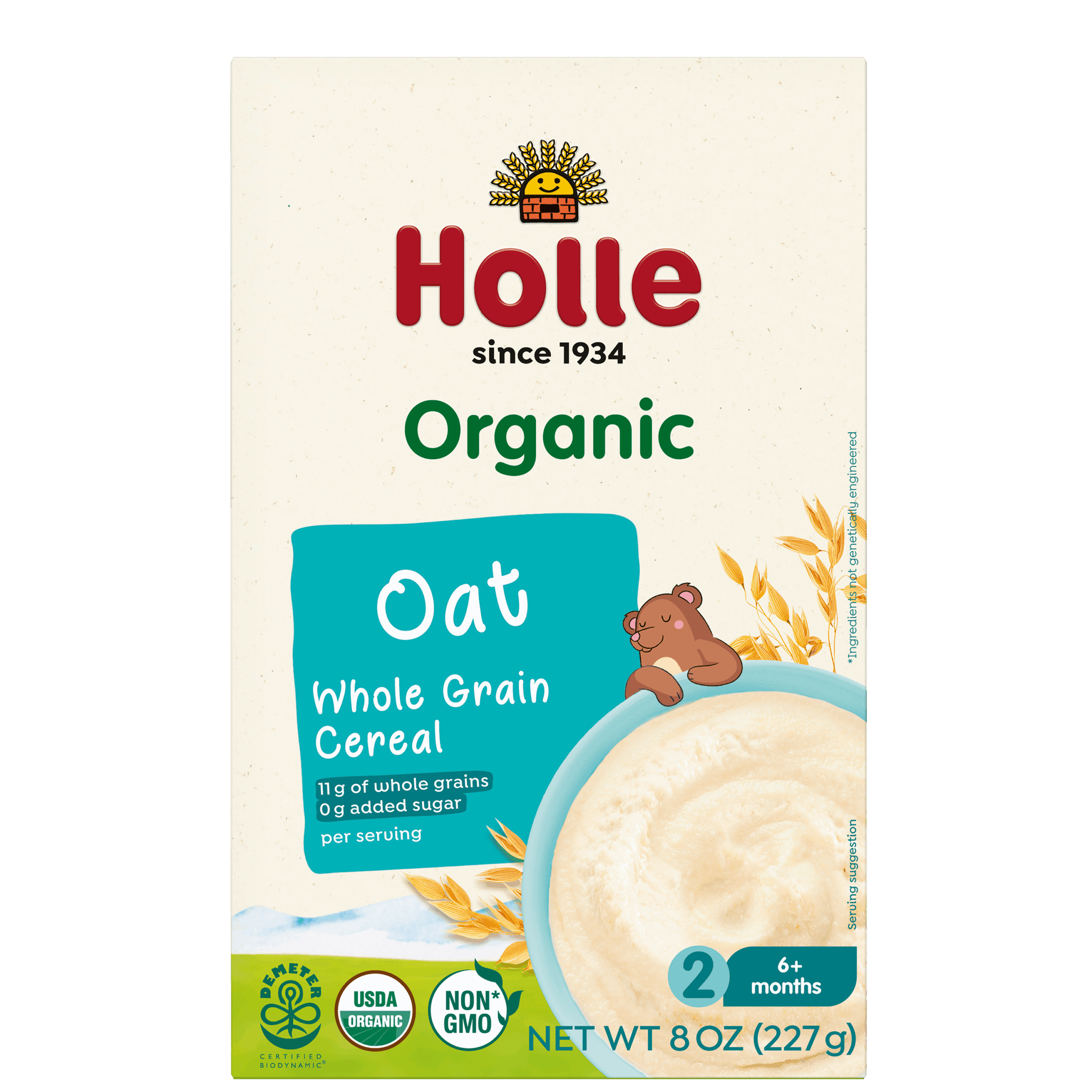 Holle Organic Whole Grain Oat Cereal
