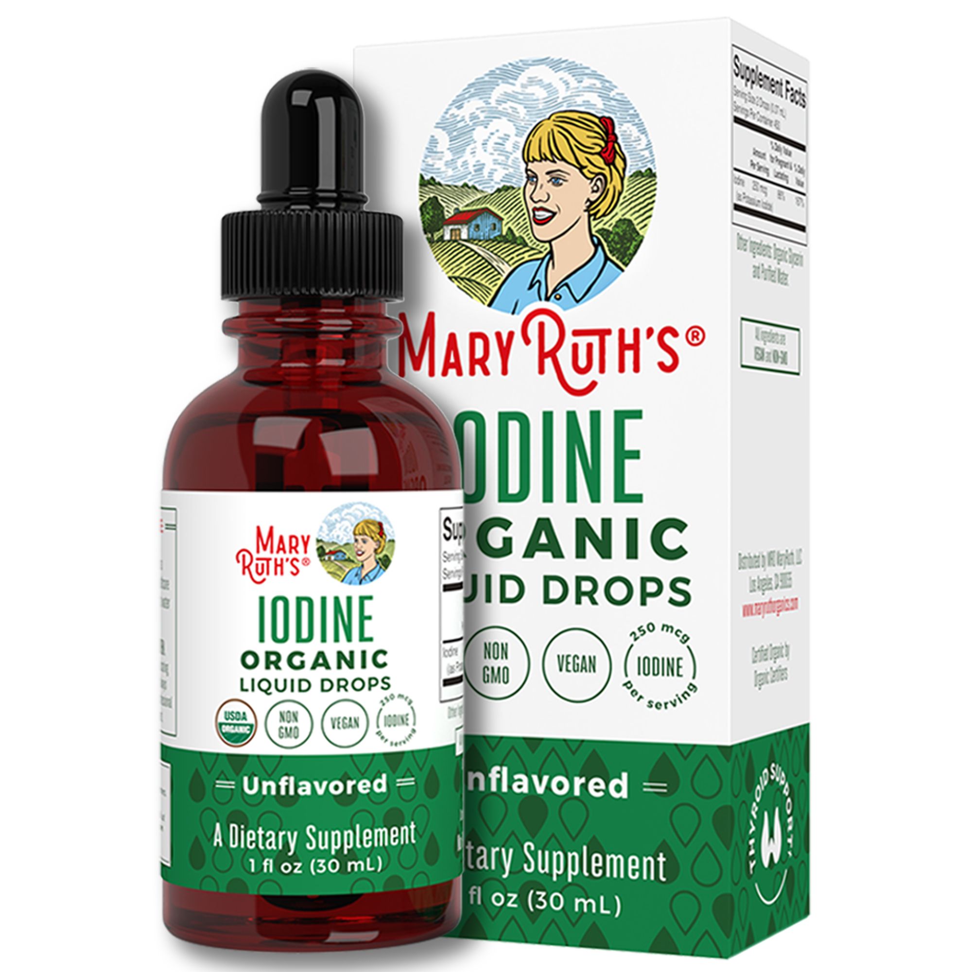 Iodine Organic Liquid Drops – Unflavored