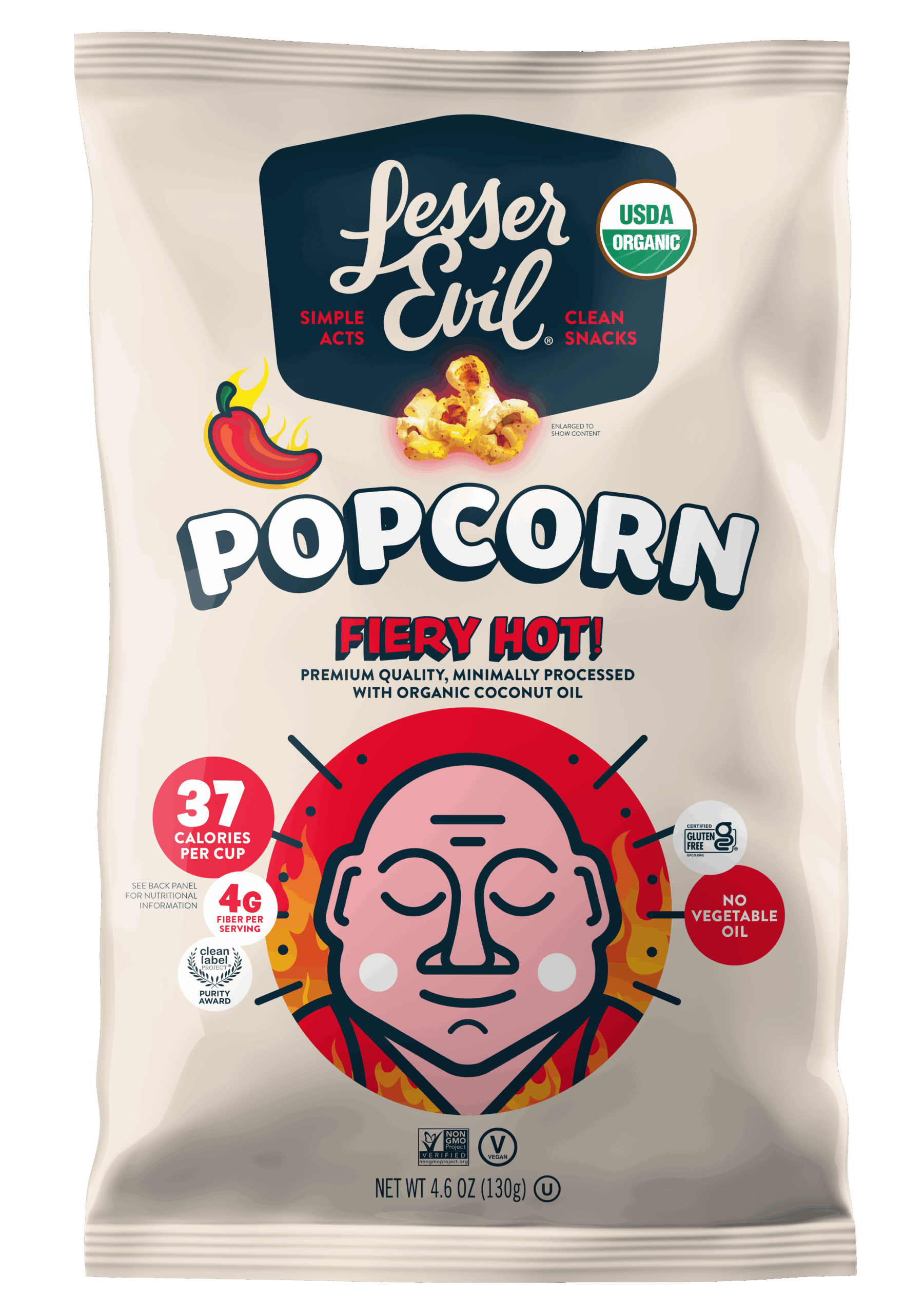 Organic Fiery Hot Popcorn