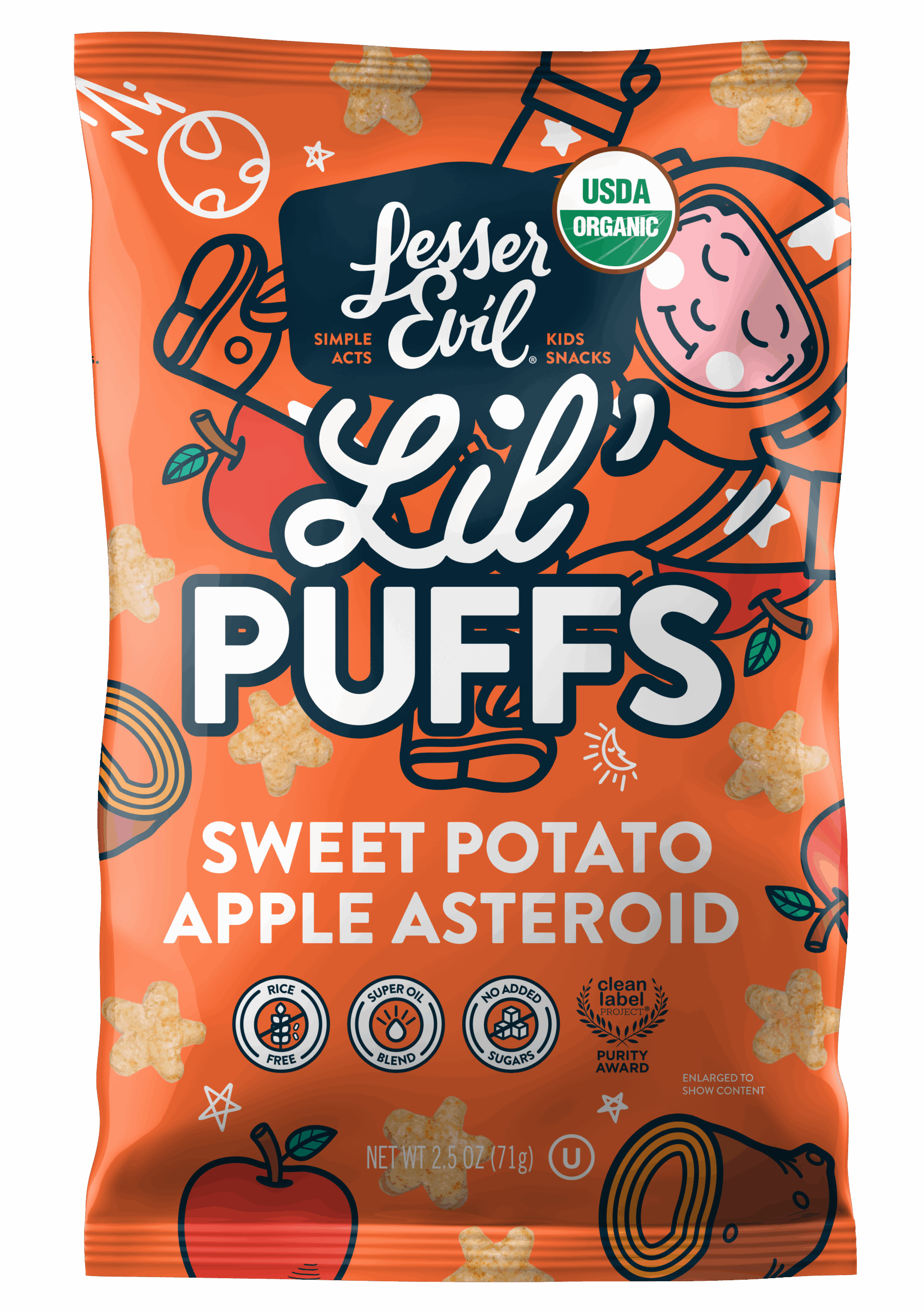 Lil Puffs Sweet Potato Apple Asteroid