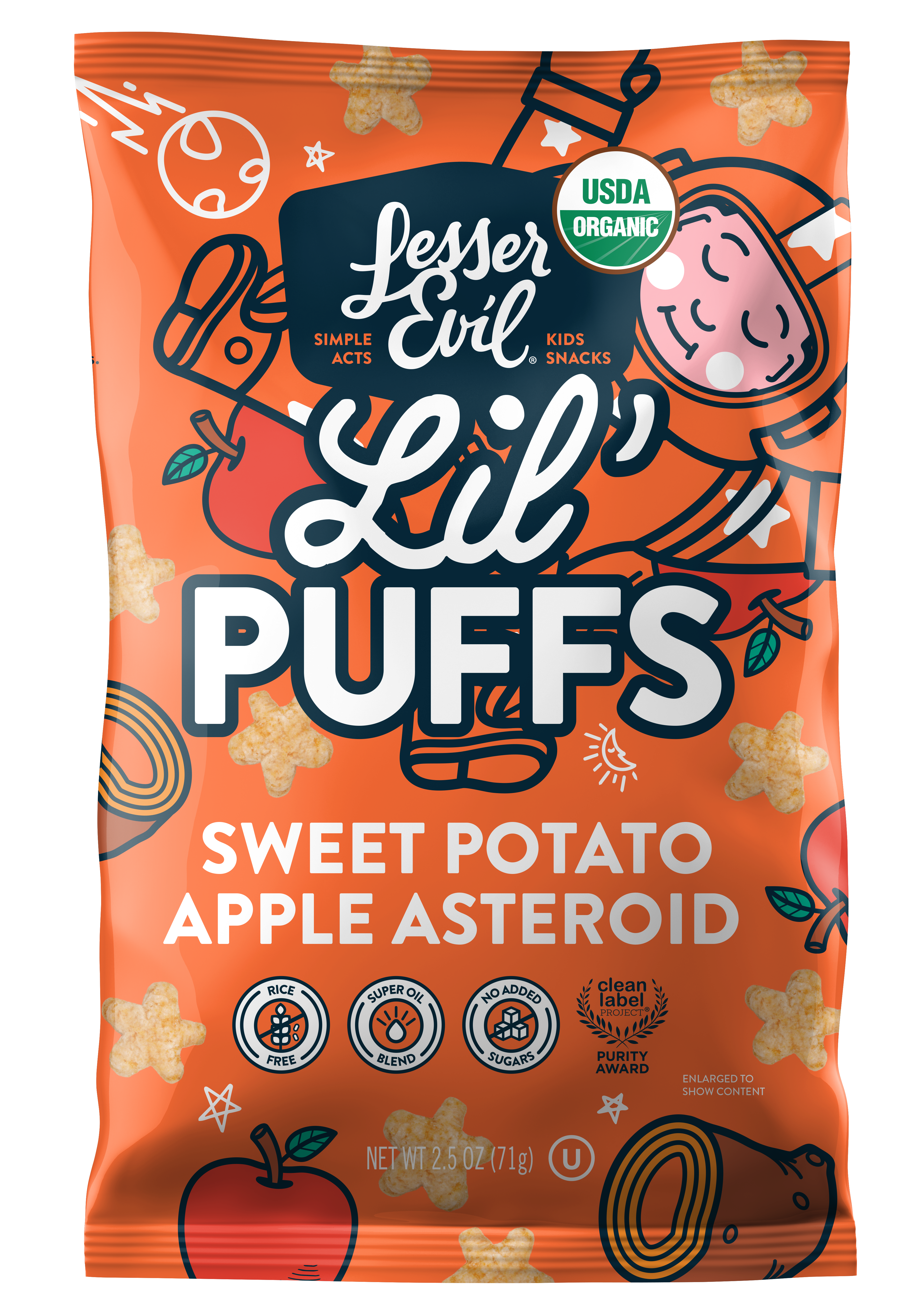 Lil Puffs Sweet Potato Apple Asteroid