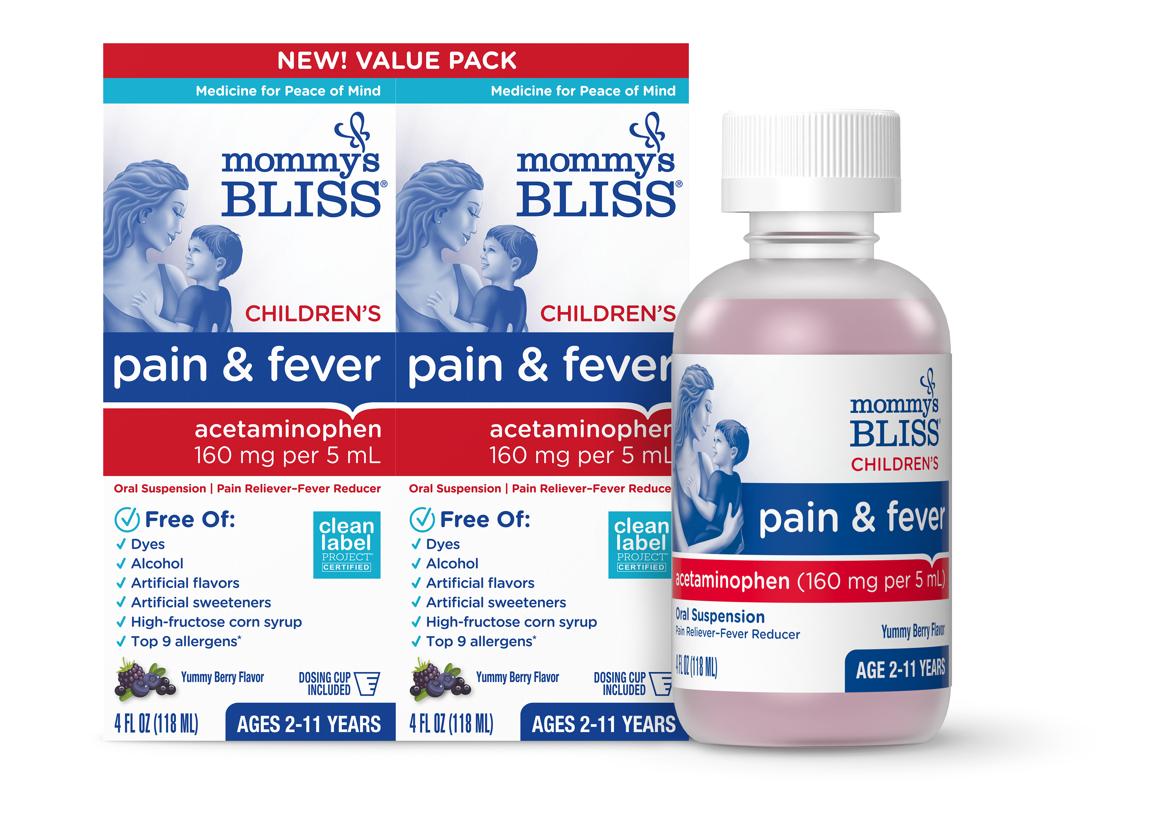 Mommy’s Bliss Children Pain and Fever Double Pack