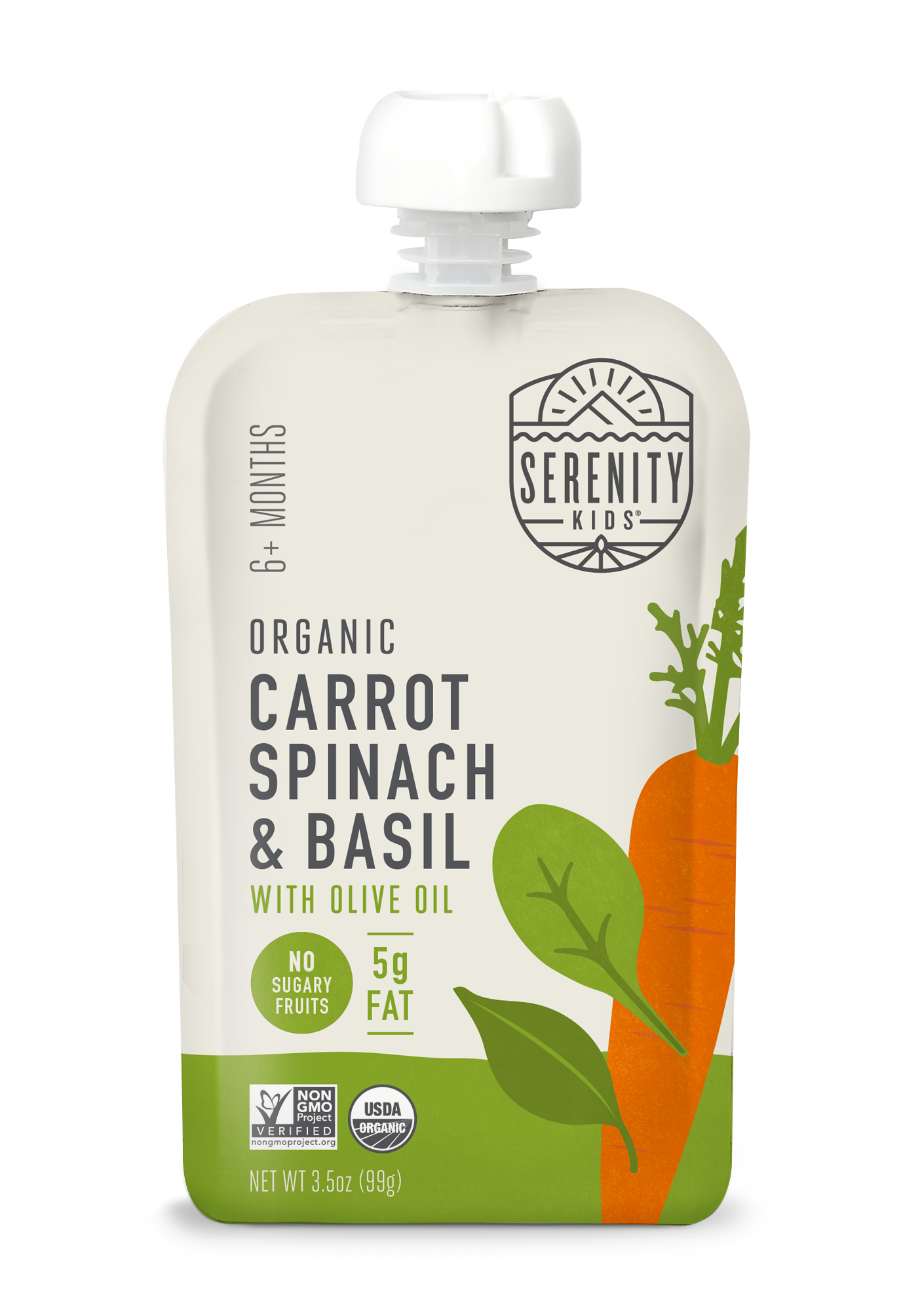 Organic Carrot Spinach & Basil