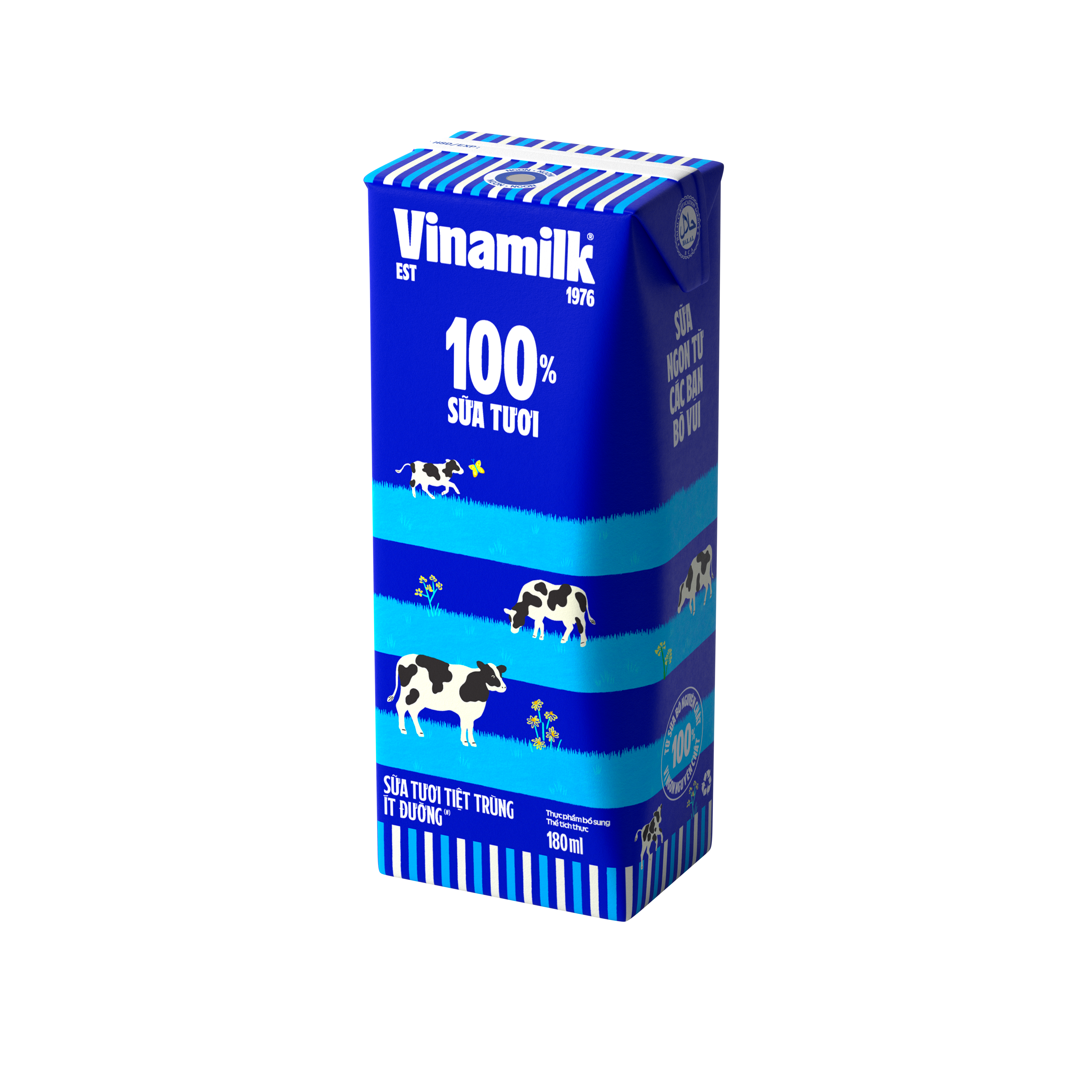 Vinamilk 100% Fresh Milk – UHT Fresh Milk – Plain