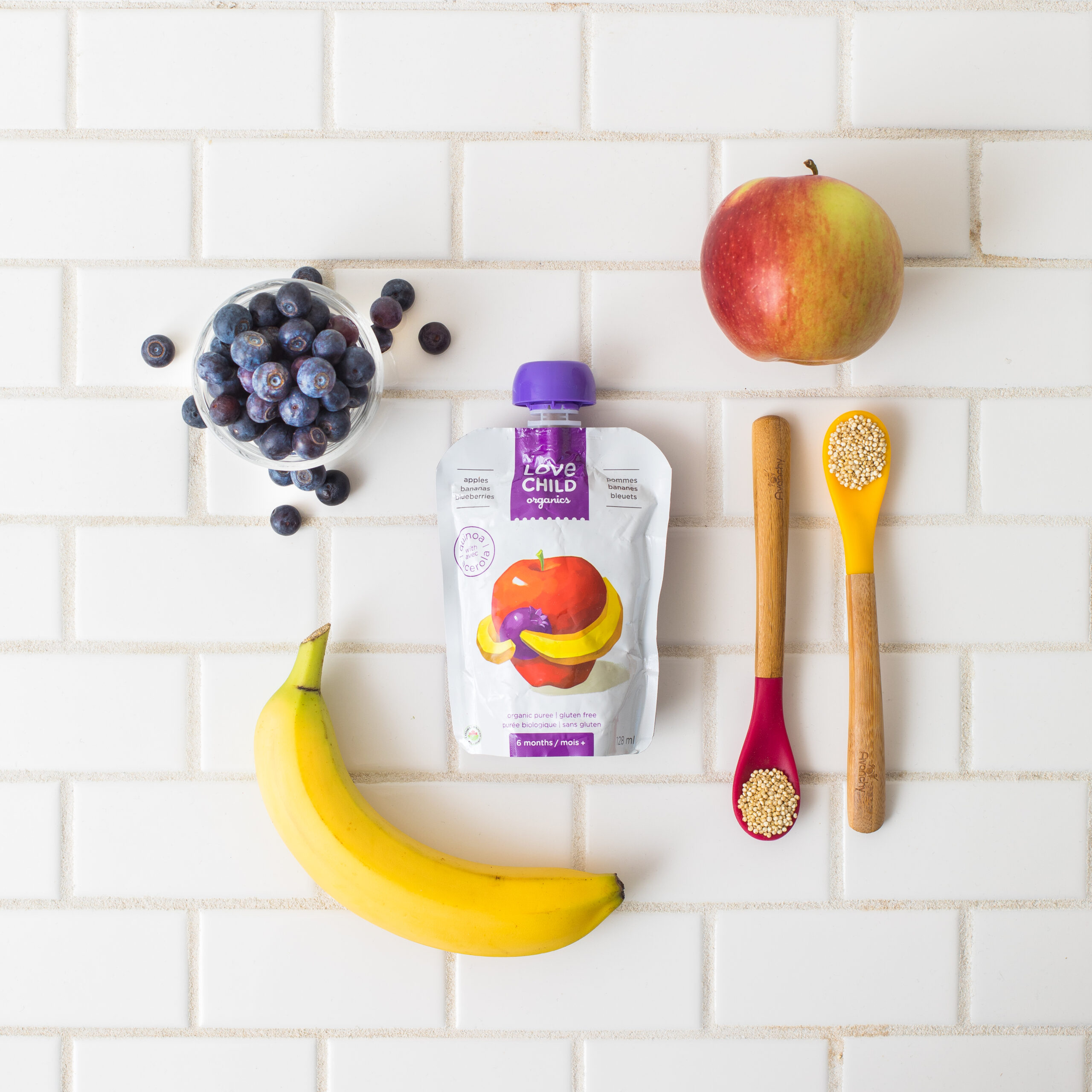 Apples, Bananas, Blueberries