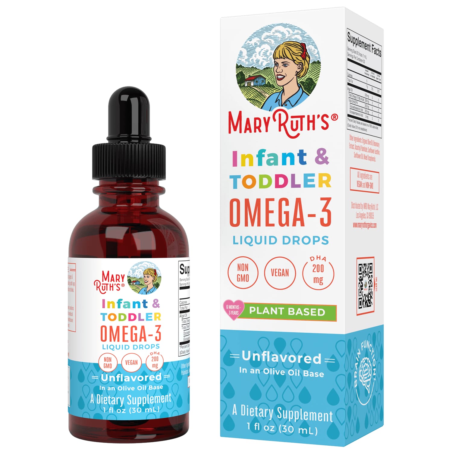 Infant & Toddler Omega-3 Liquid Drops – Unflavored