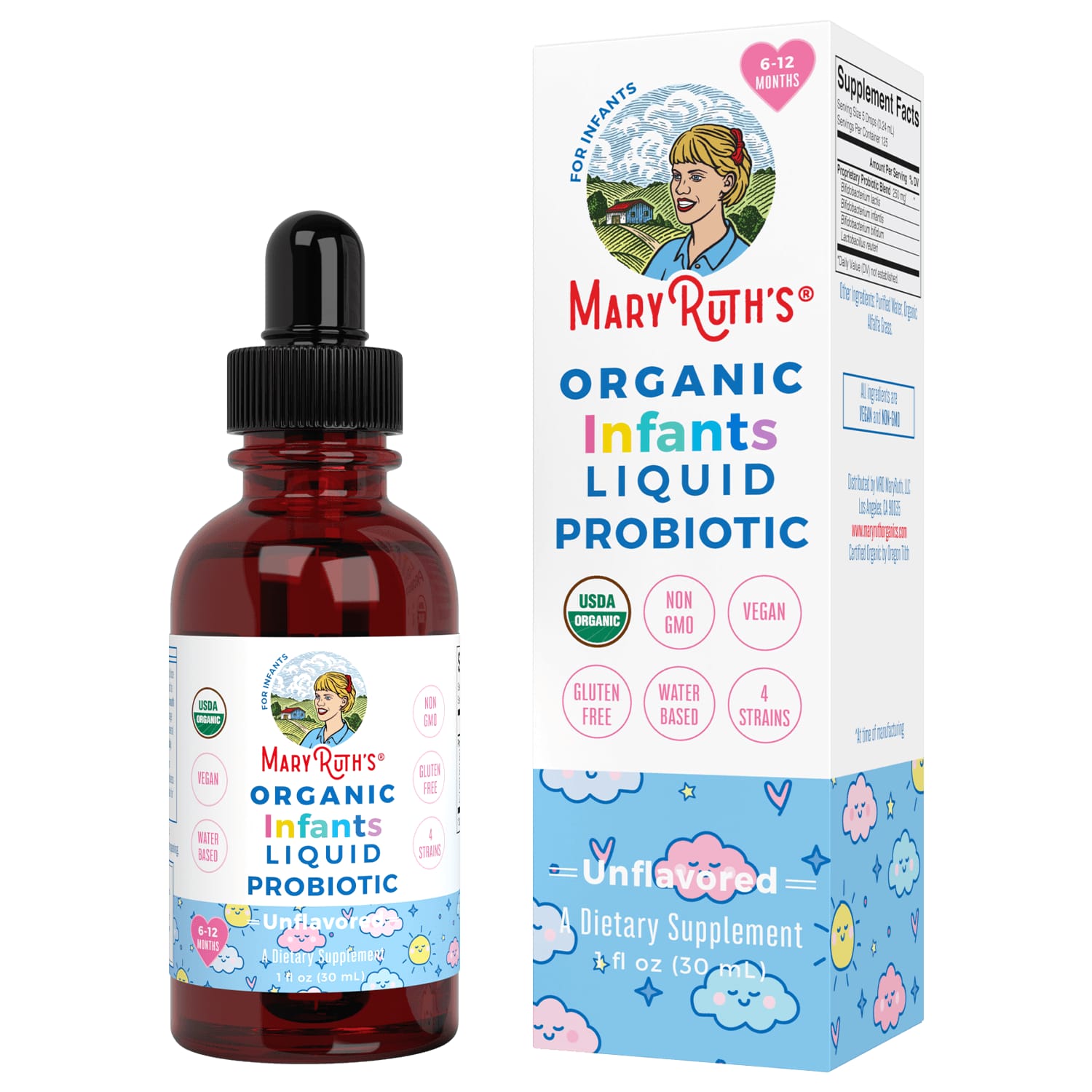 Organic Infants Liquid Probiotic – Unflavored