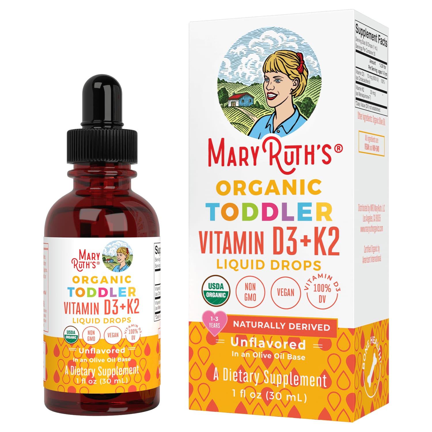 Vegan Vitamin D3 + K2 Liquid Spray – Unflavored