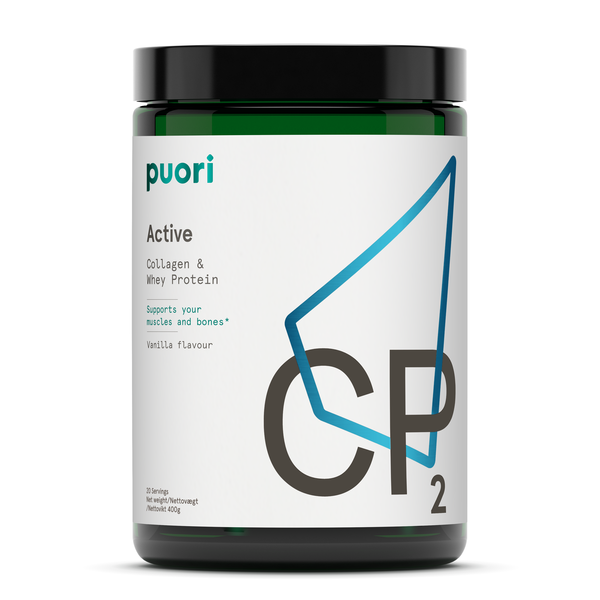 CP2 Active – Collagen Peptides & Whey Protein – Vanilla
