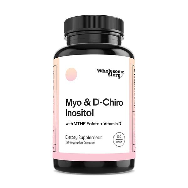 Myo & D-Chiro Inositol with MTHF Folate + Vitamin D Capsules