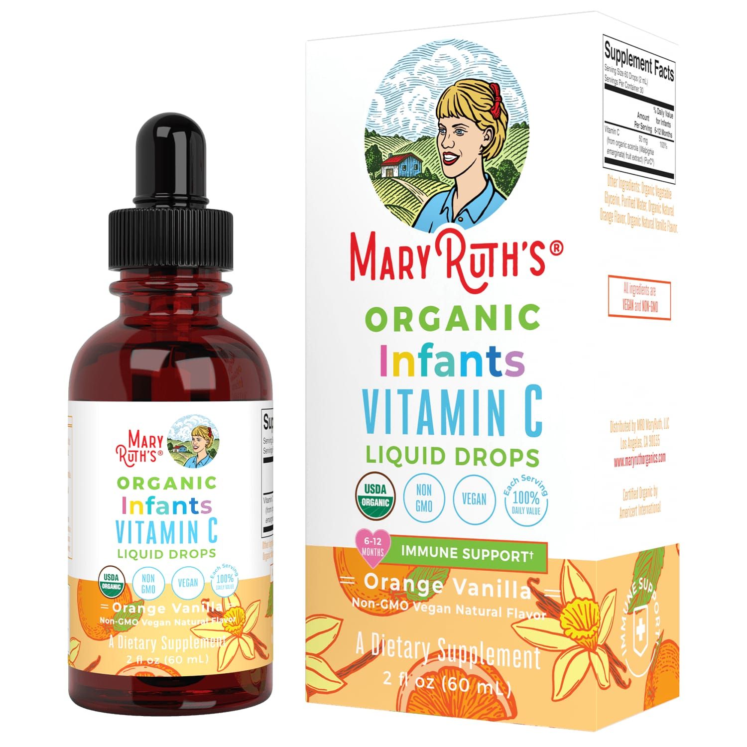 Organic Infants Vitamin C – Orange Vanilla