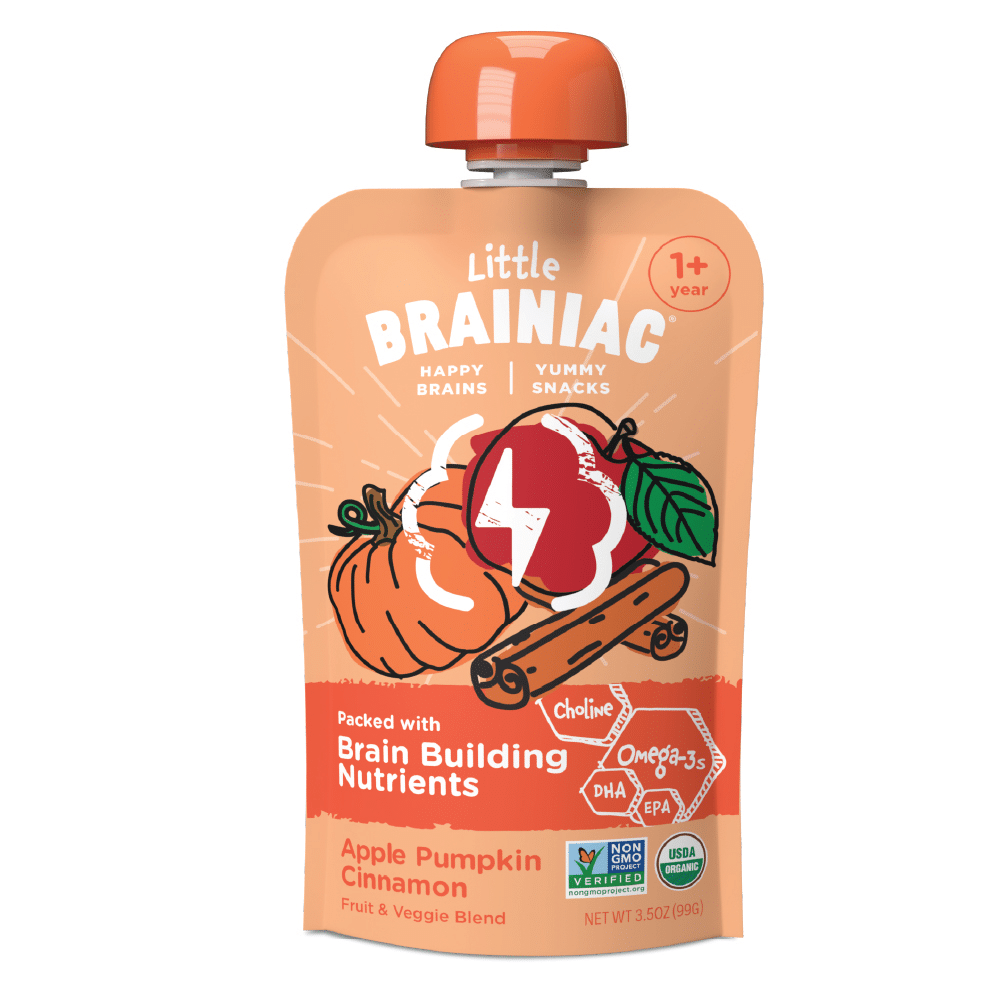 Little Brainiac Organics – Apple, Pumpkin, Cinnamon Fruit & Veggie Blend