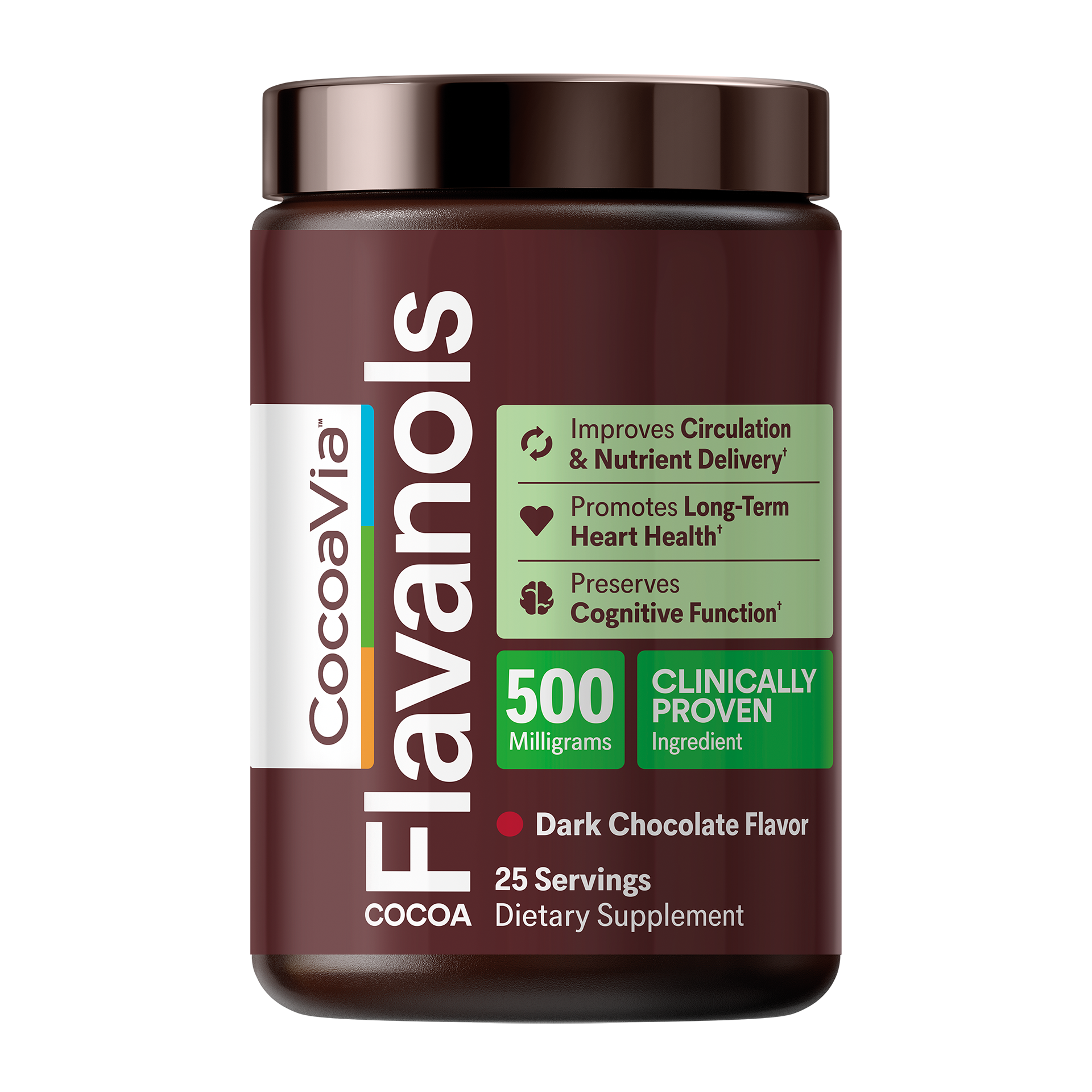 500mg Cocoa Flavanol Powder 25sv