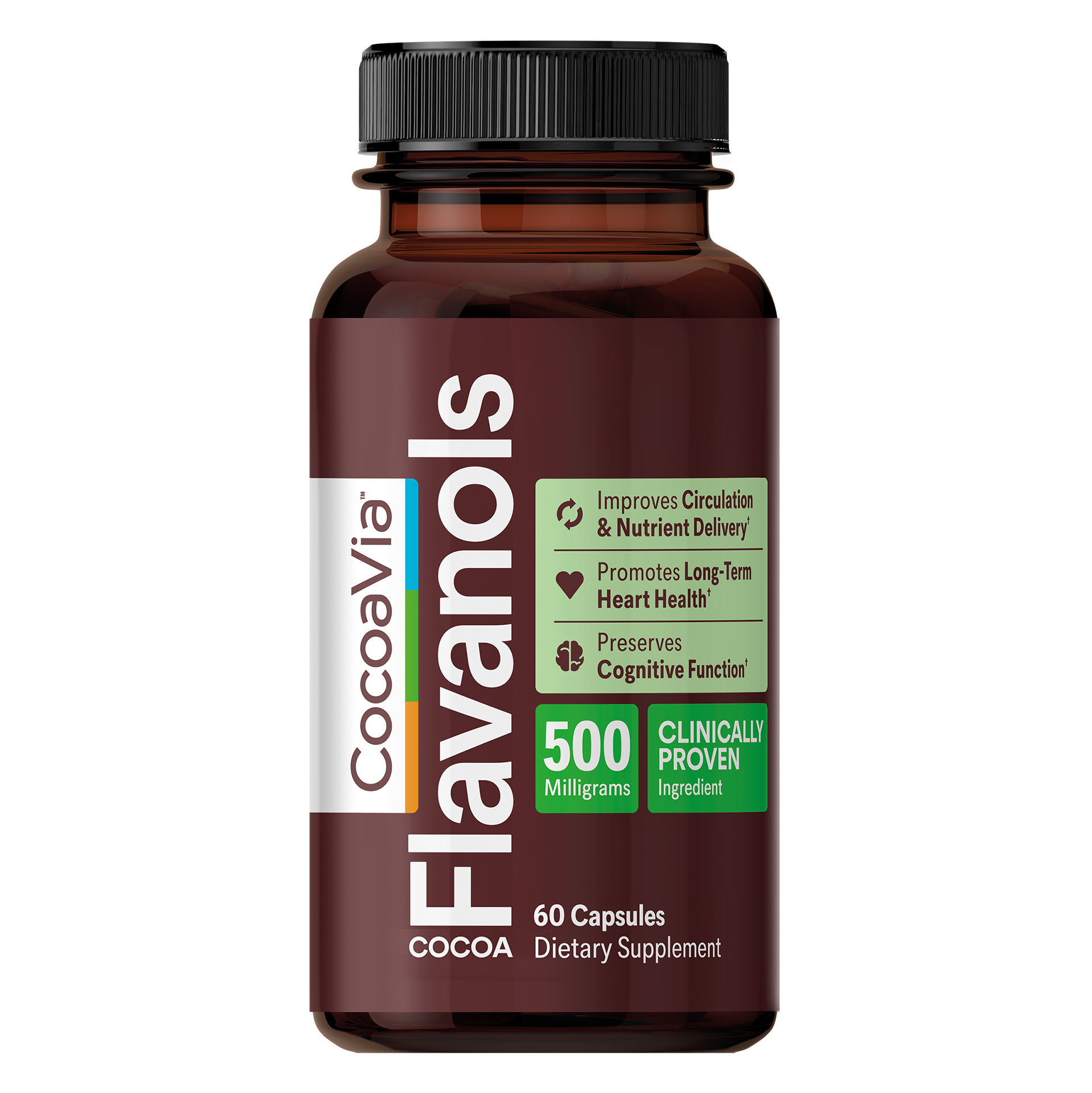 500mg Cocoa Flavanol Capsules 30sv