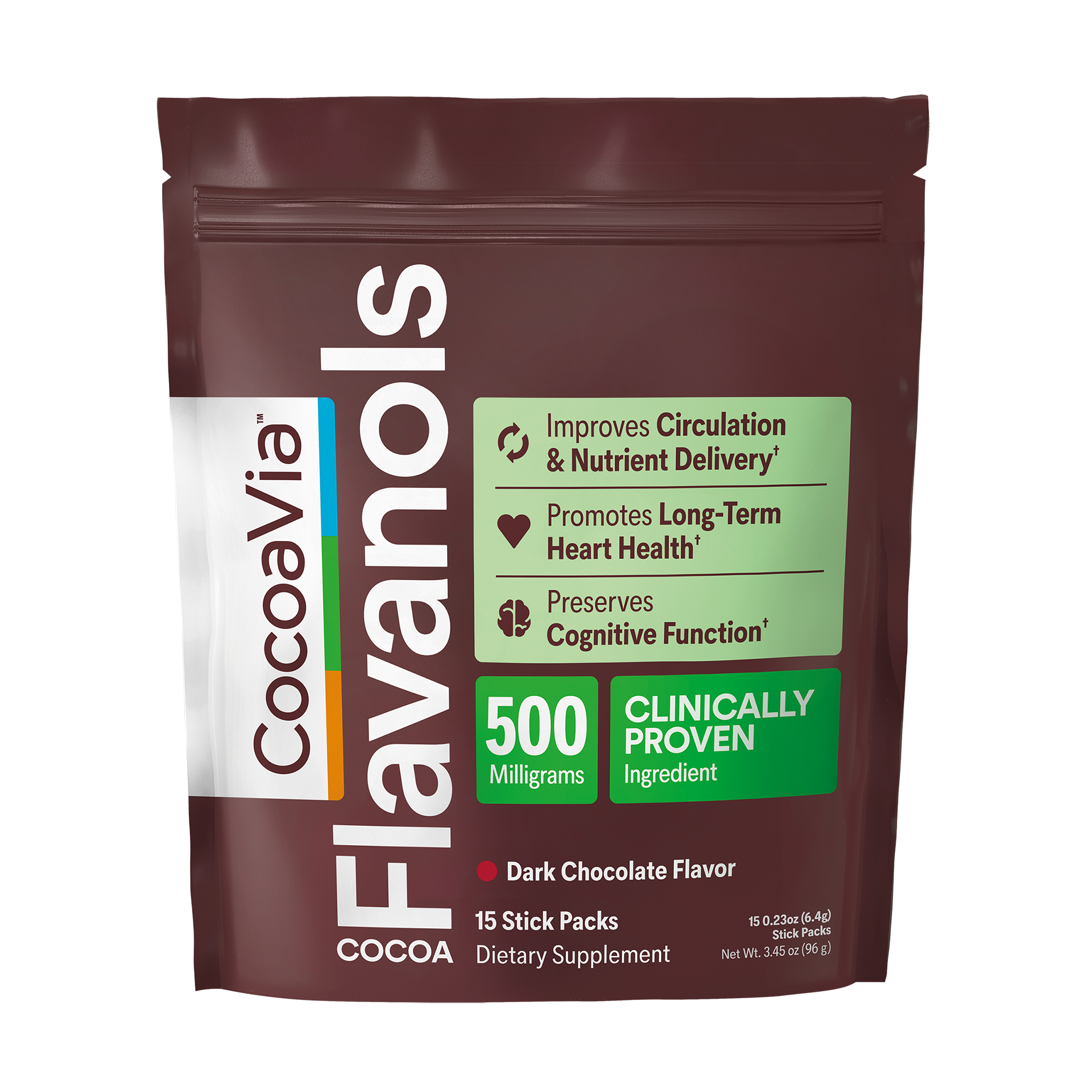 500mg Cocoa Flavanol Single Serving 15sv