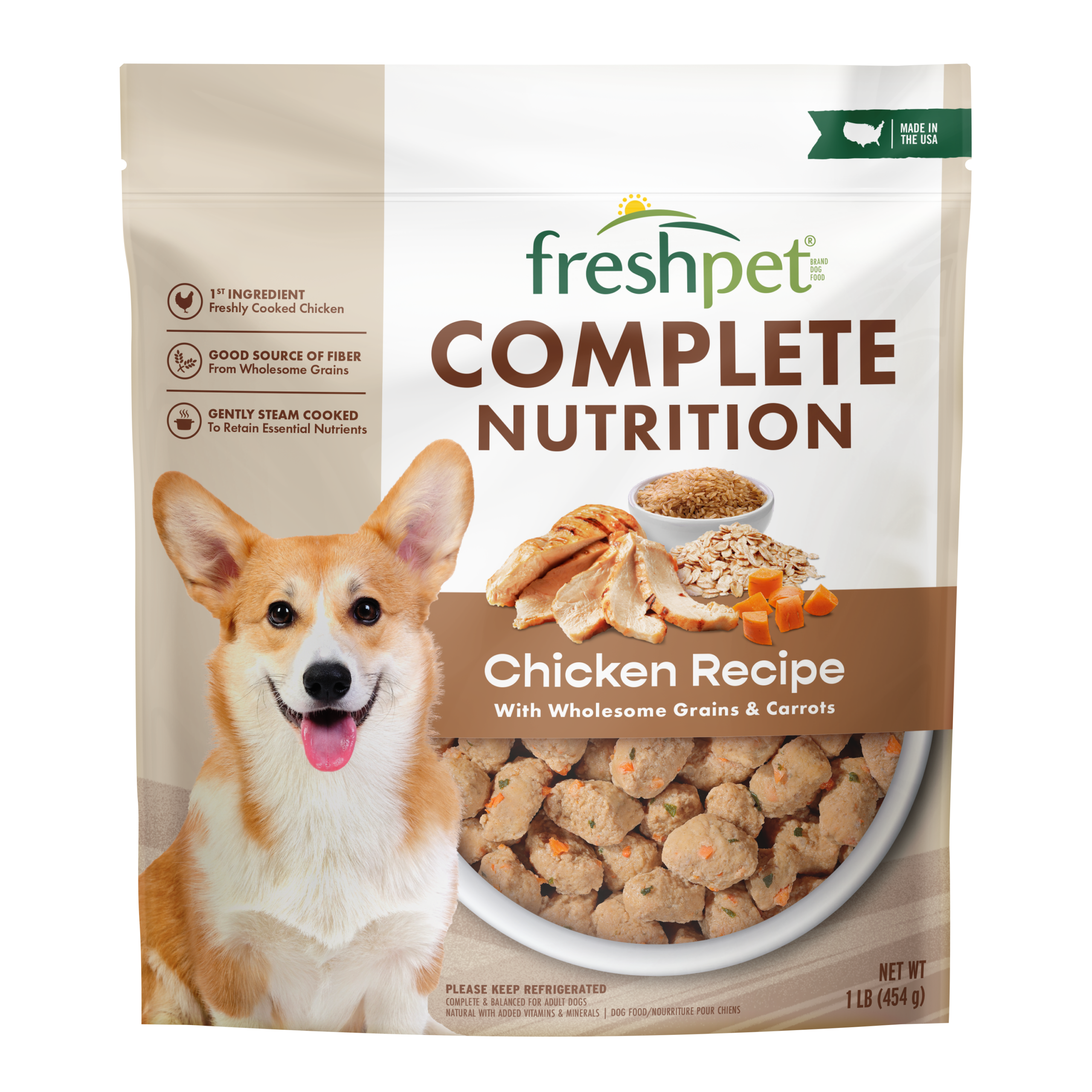 FRESHPET SELECT DOG ROASTED MEALS COMPLETE NUTRITION CHICKEN RECIPE 1 LB