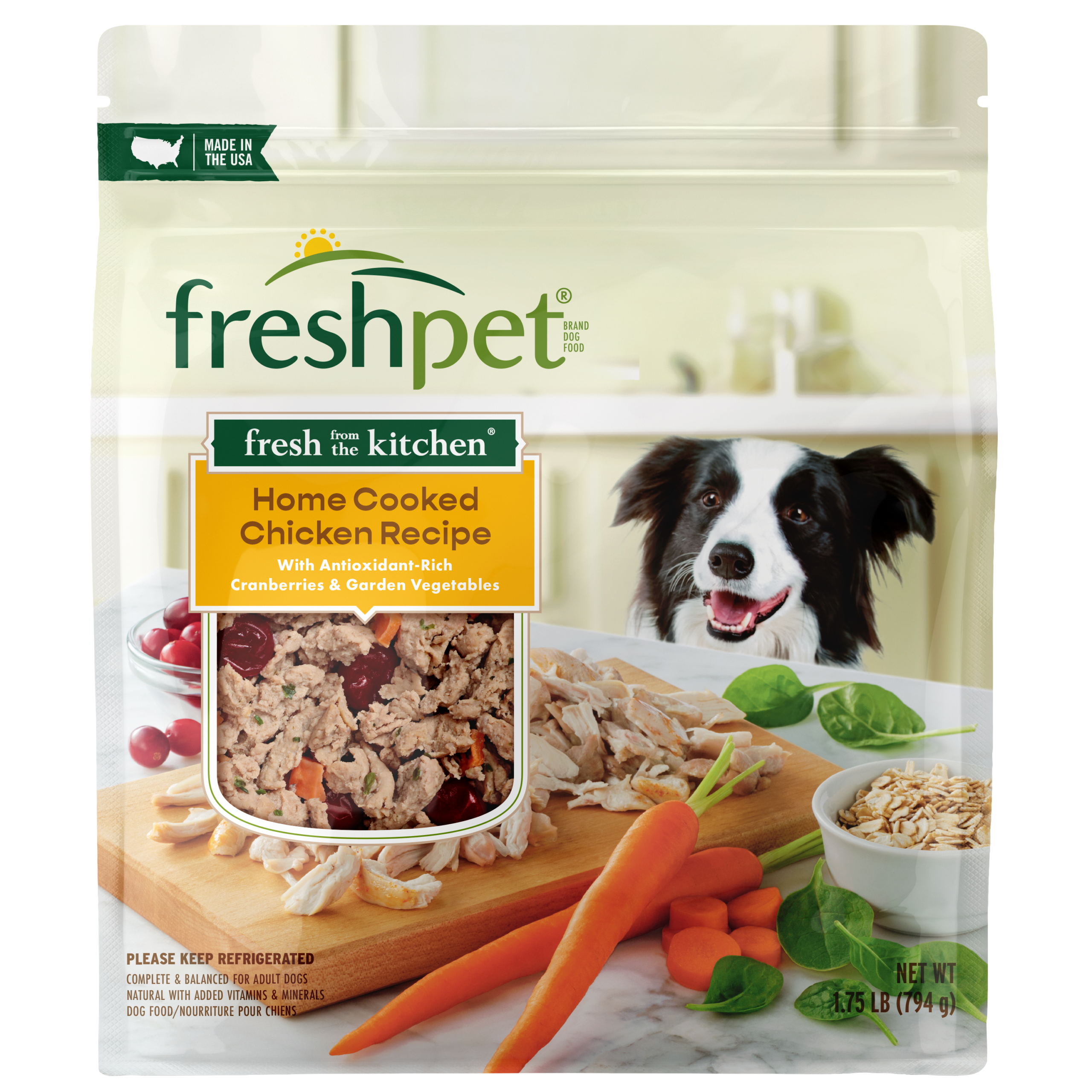 FRESHPET SELECT DOG FRESH FROM THE KITCHEN CHICKEN RECIPE 1.75 LB