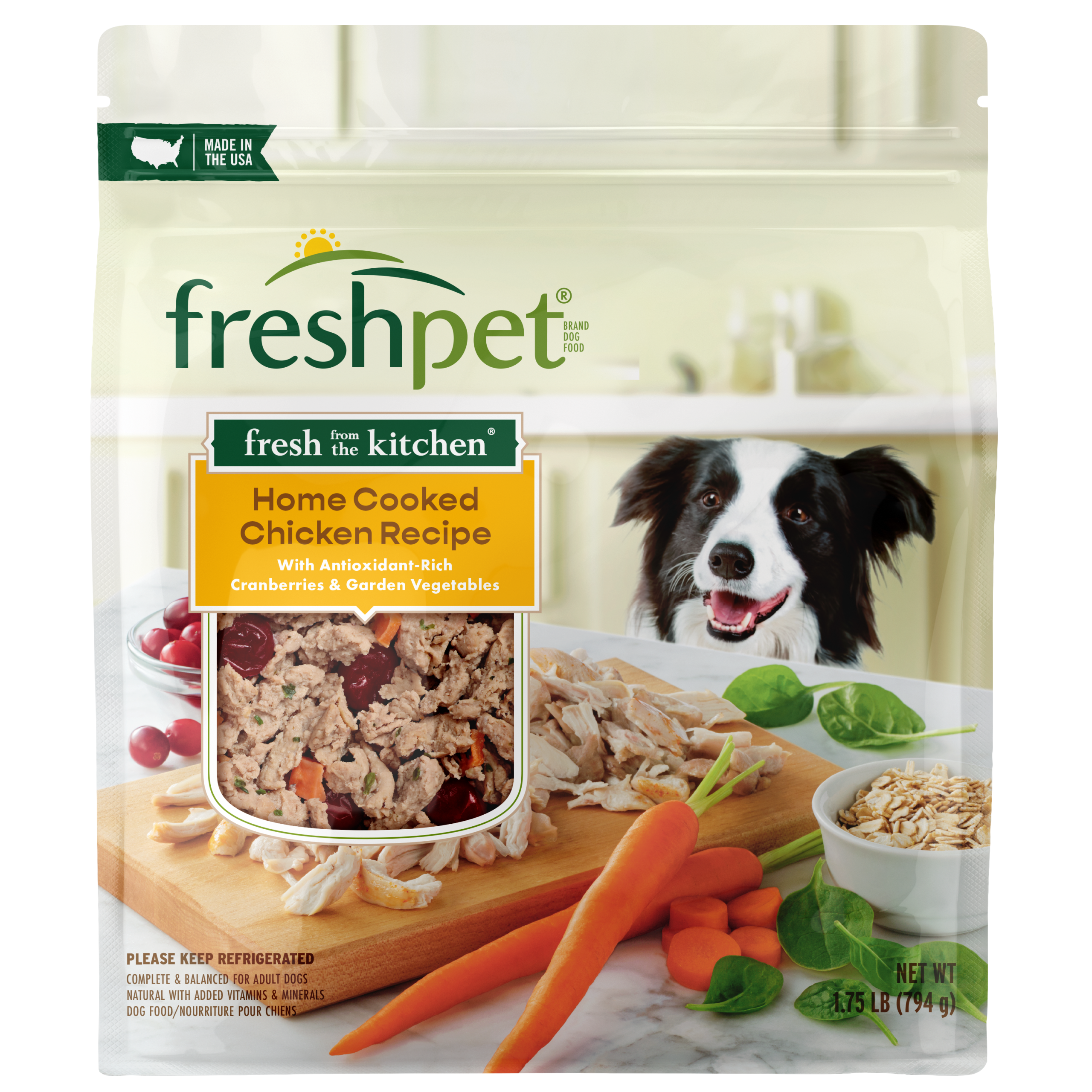 FRESHPET SELECT DOG FRESH FROM THE KITCHEN CHICKEN RECIPE 1.75 LB