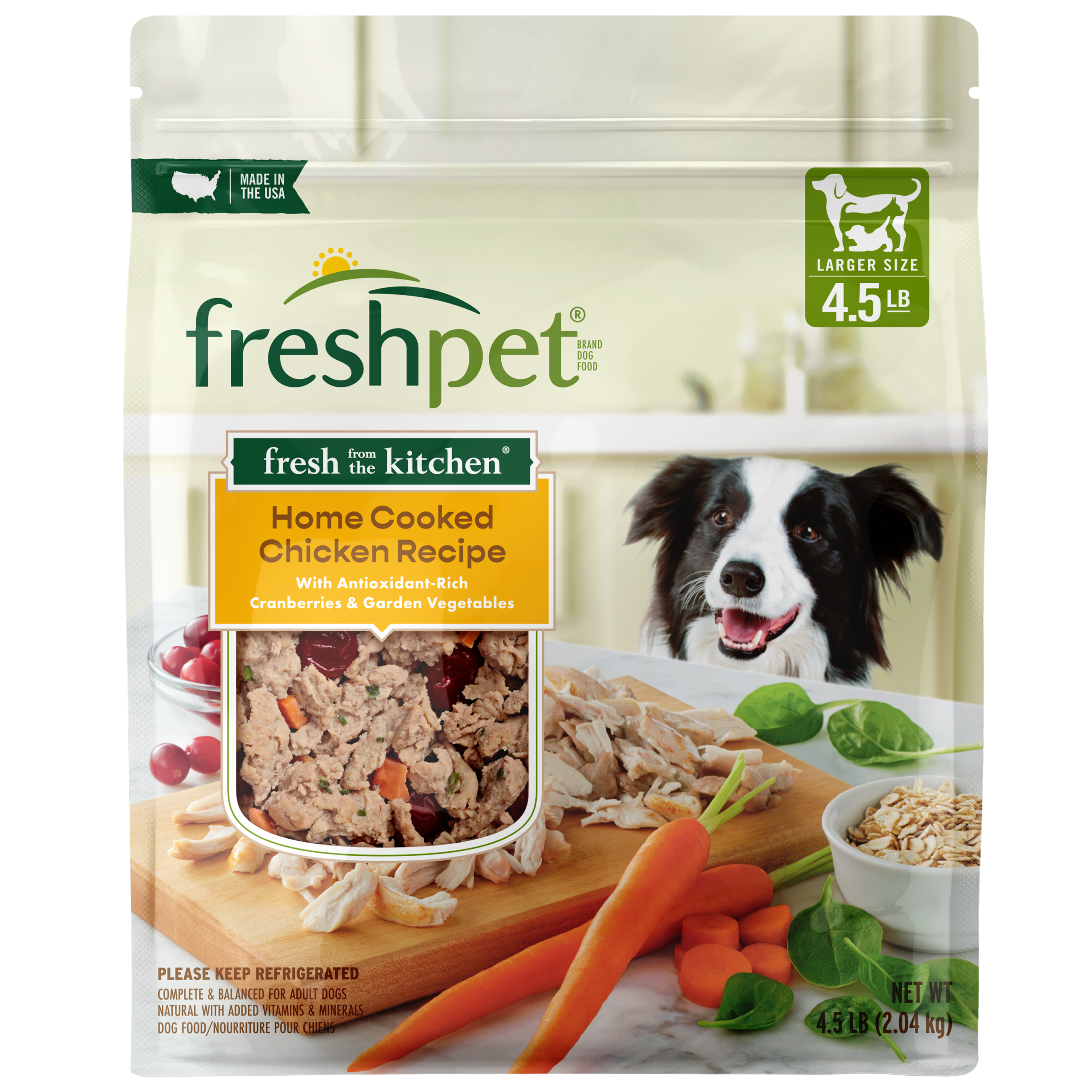 FRESHPET SELECT DOG FRESH FROM THE KITCHEN CHICKEN RECIPE 4.5 LB
