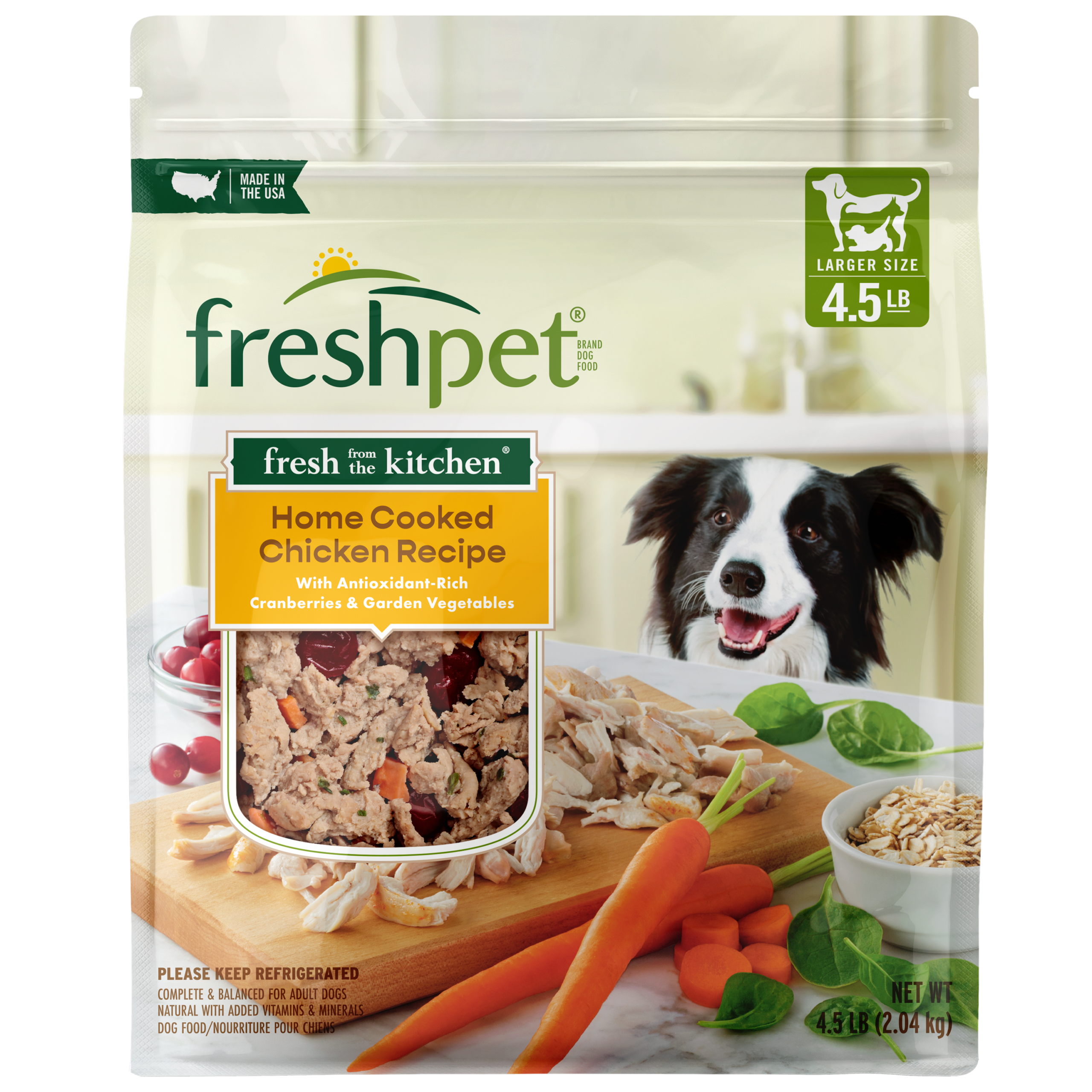 FRESHPET SELECT DOG FRESH FROM THE KITCHEN CHICKEN RECIPE 4.5 LB