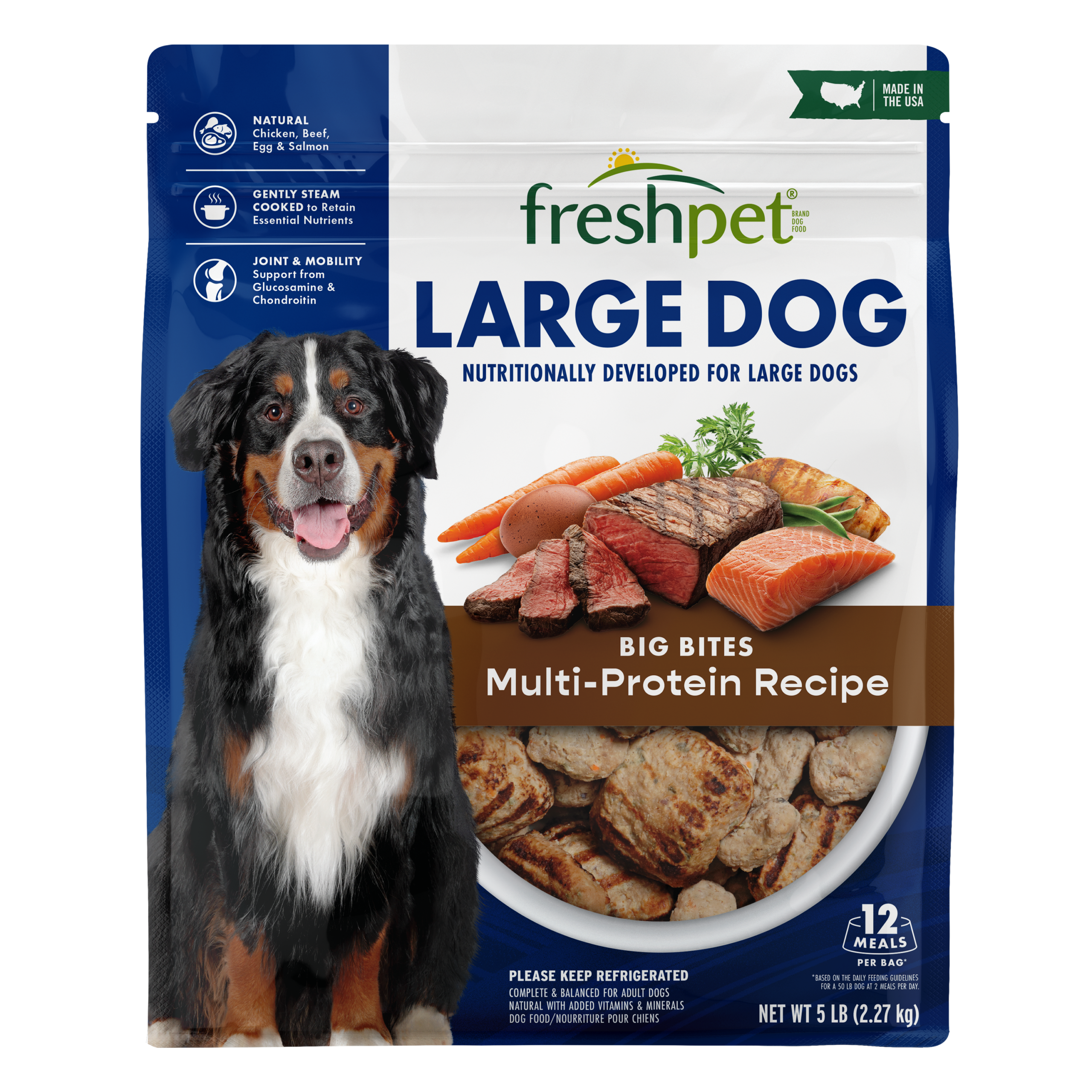 FRESHPET SELECT LARGE DOG ROASTED MEALS MULTI PROTEIN RECIPE 5 LB