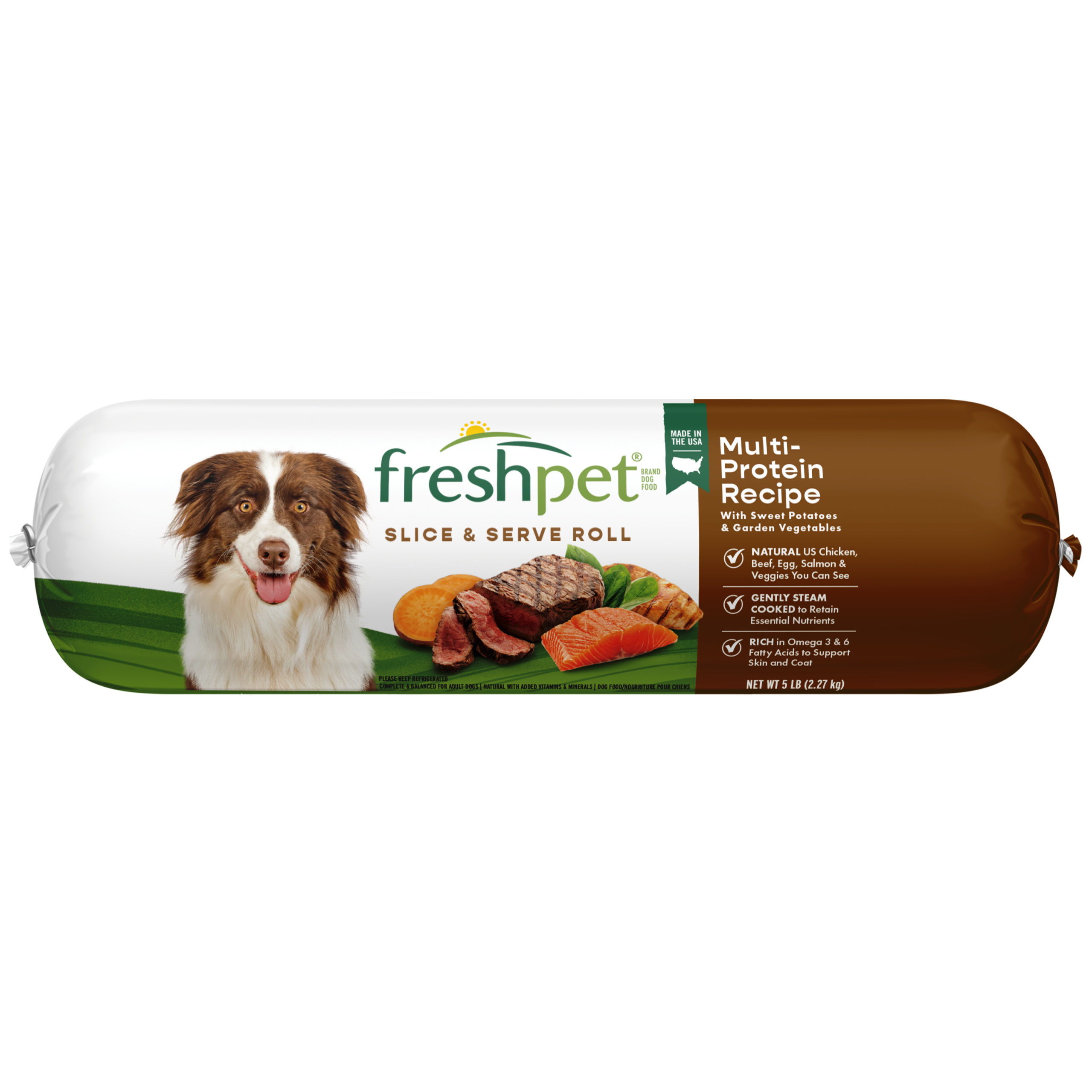 FRESHPET SELECT DOG ROLL MULTI PROTEIN RECIPE 5 LB
