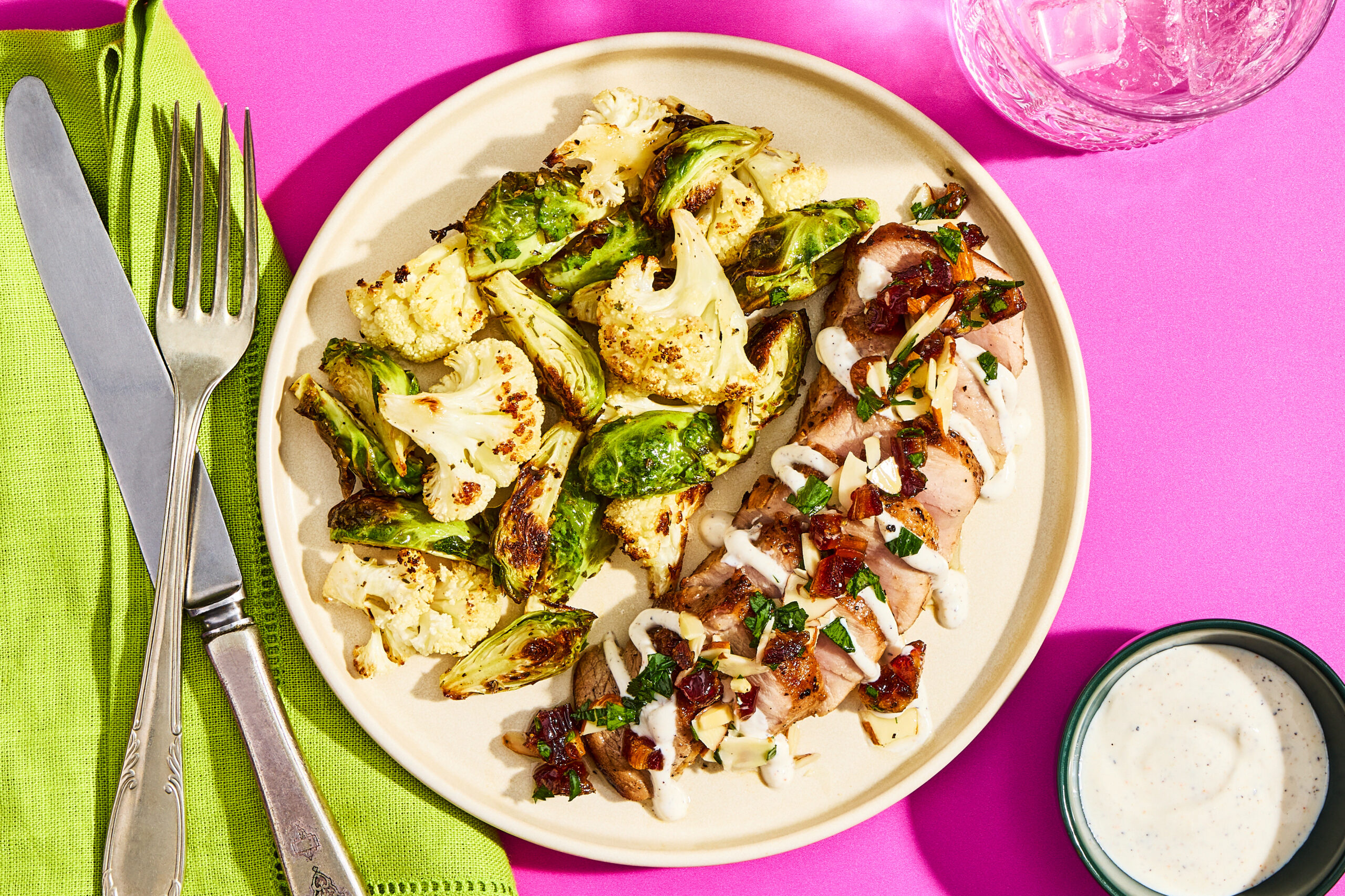 Pork Filet with Almonds & Dates