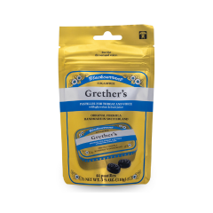 Grether’s Blackcurrant pastilles for throat and voice pouch