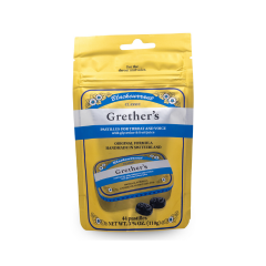 Grether’s Blackcurrant pastilles sugarfree for throat and voice pouch