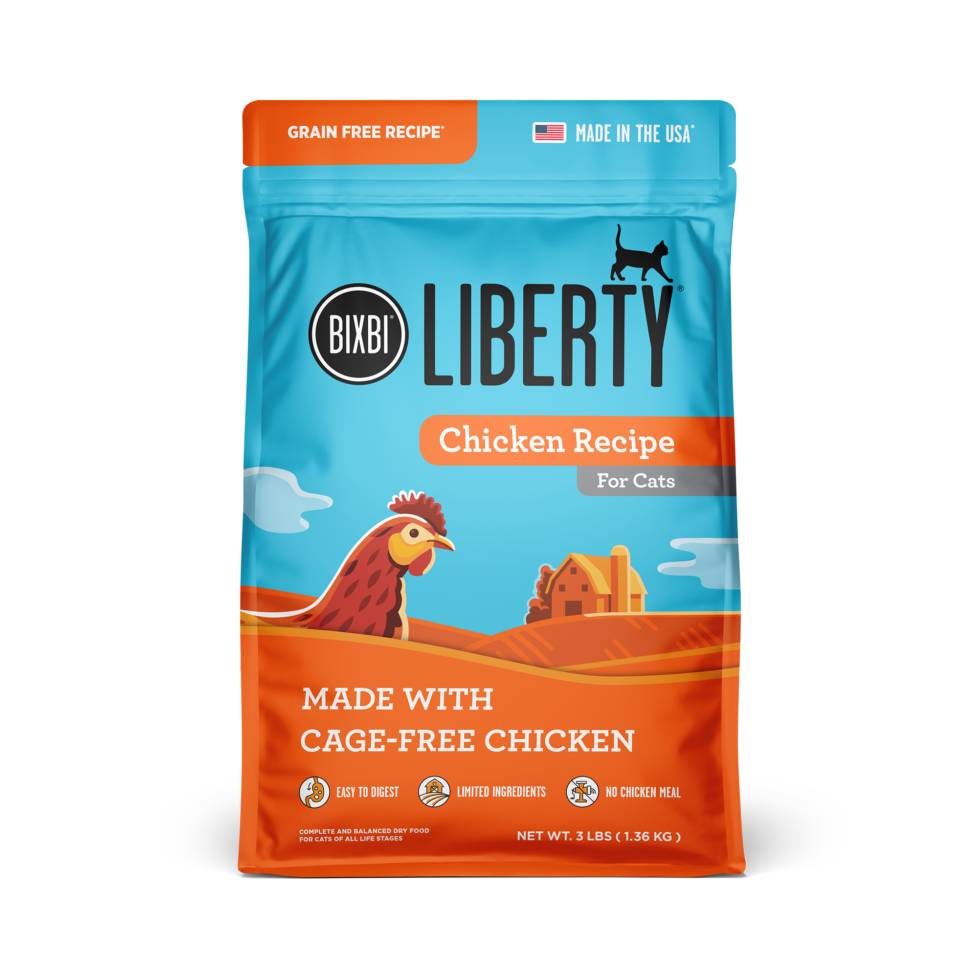 Liberty® Dry Food for Cats – Chicken Recipe, 3 lb