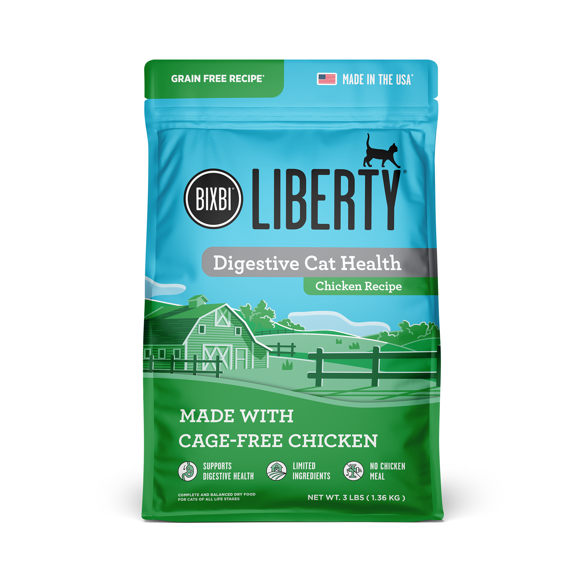 Liberty® Digestive Health Dry Food for Cats – Chicken Recipe, 3 lb
