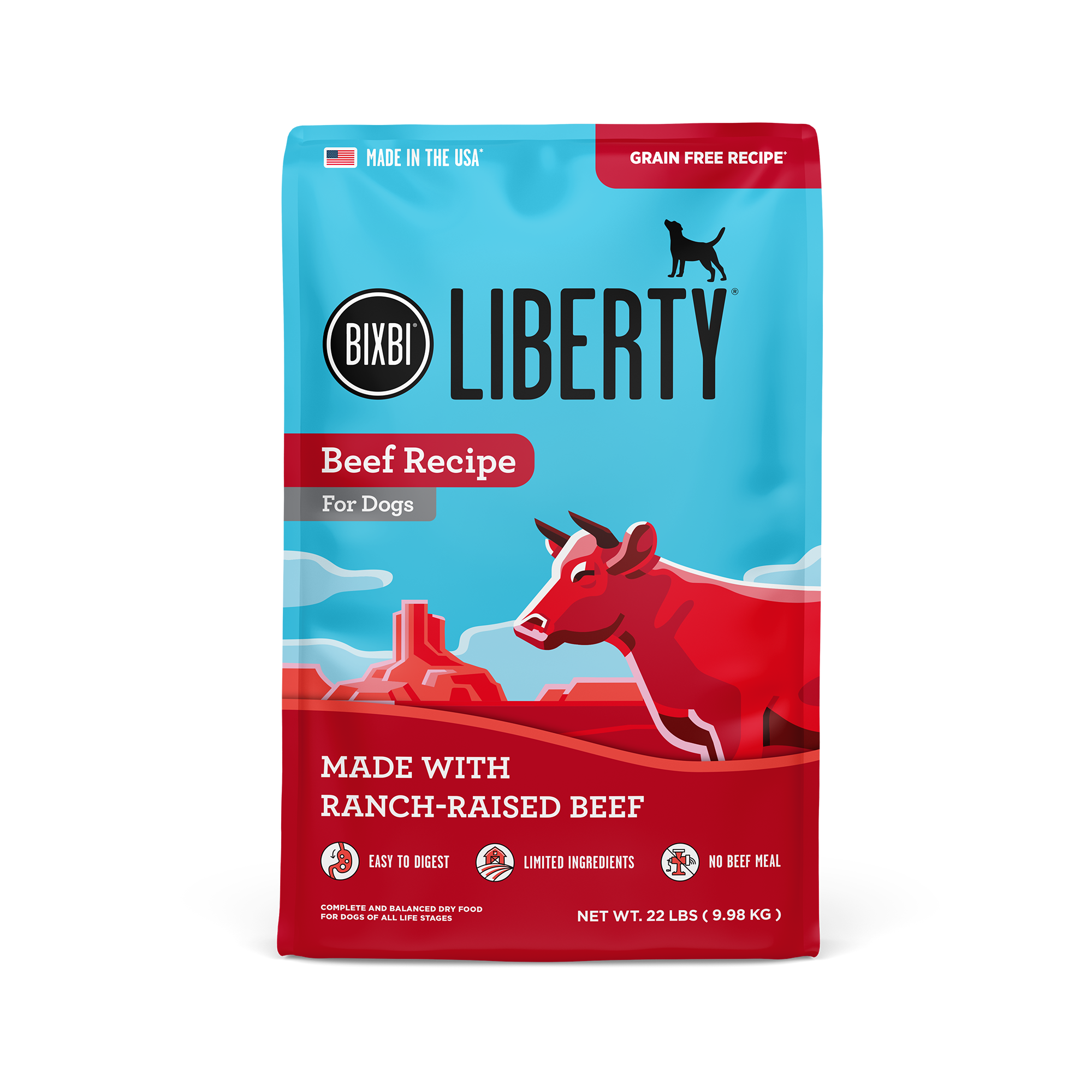 Liberty® Dry Food for Dogs – Beef Recipe, 22 lb