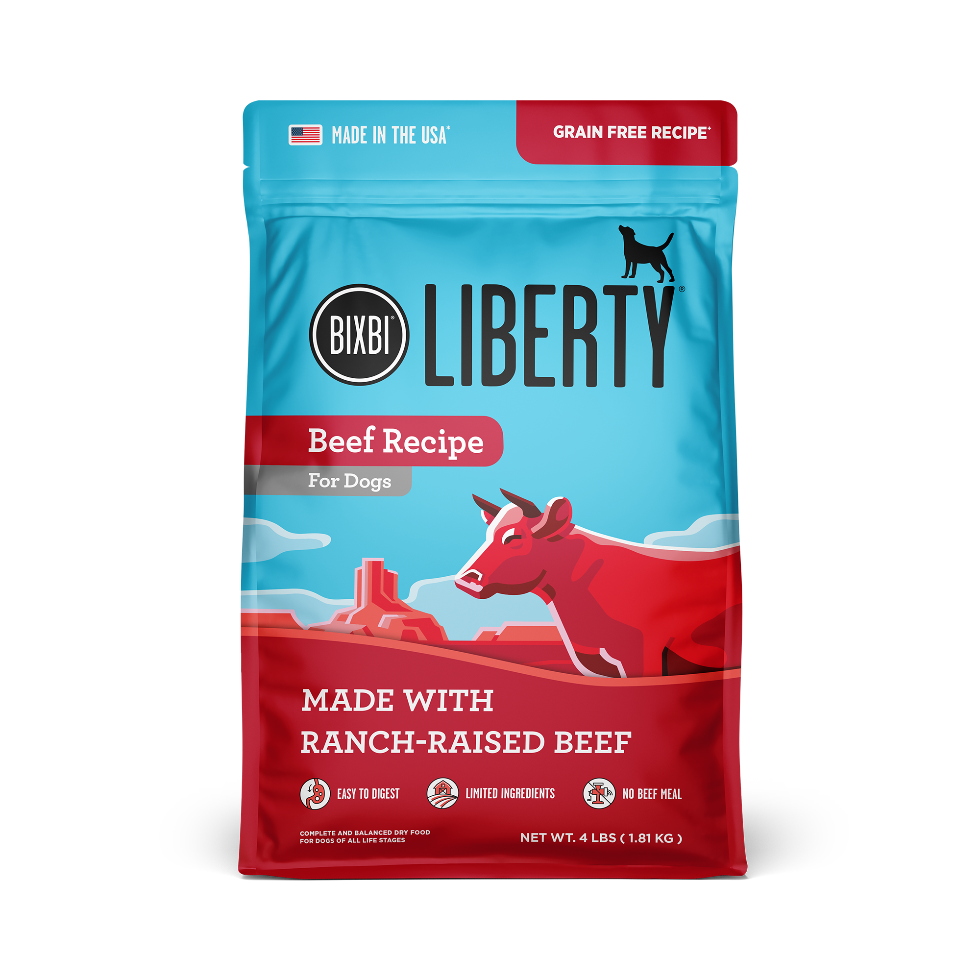 Liberty® Dry Food for Dogs – Beef Recipe, 4 lb