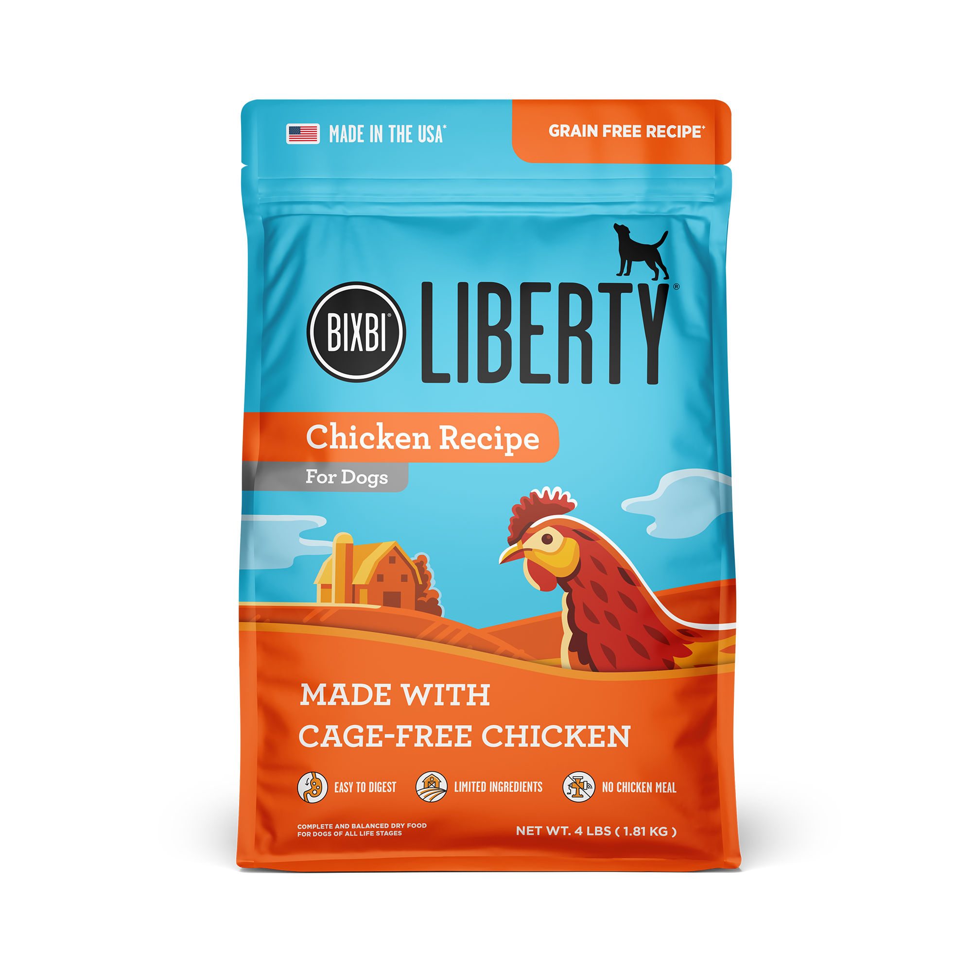 Liberty® Dry Food for Dogs – Chicken Recipe, 4 lb