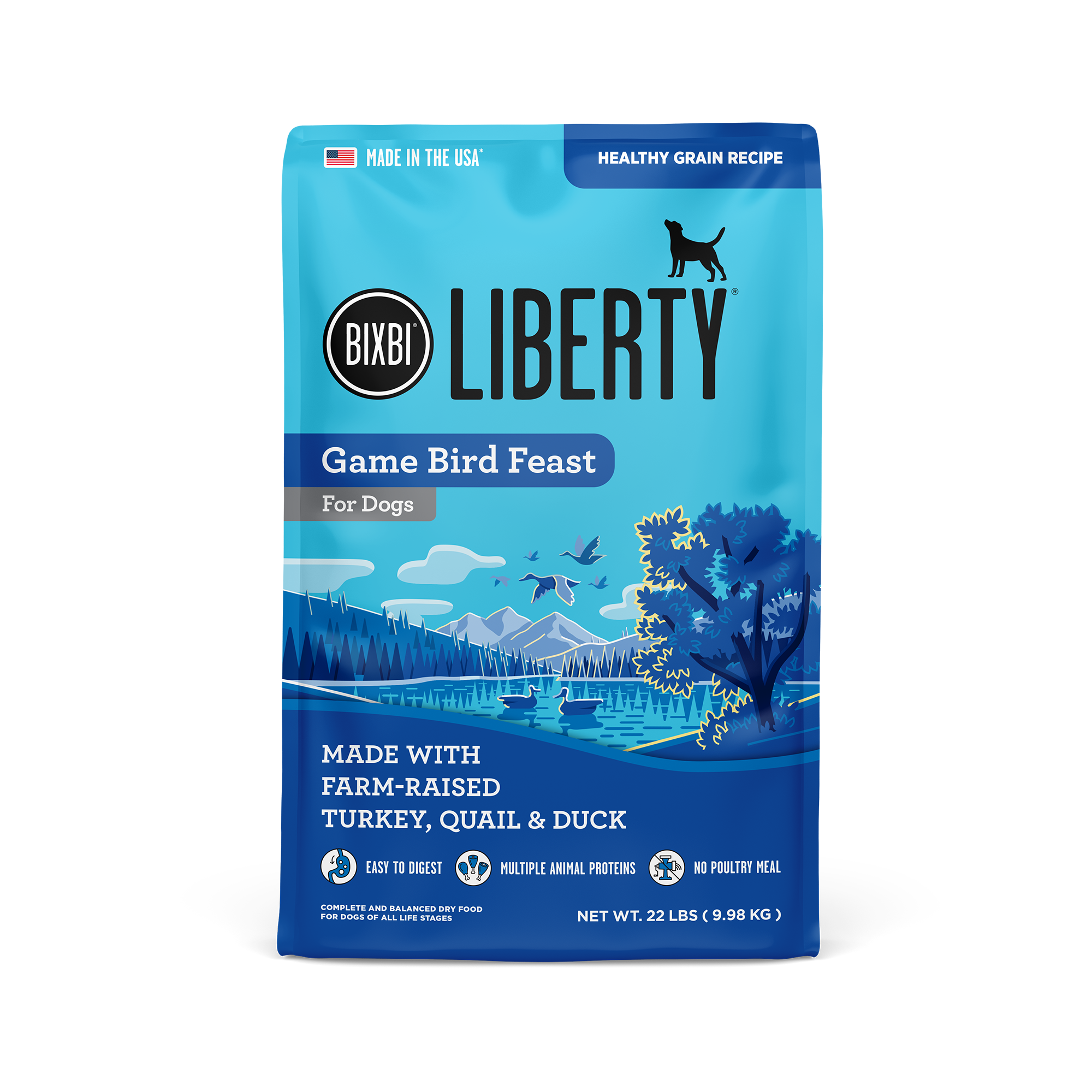 Liberty® Dry Food for Dogs – Game Bird Feast, 22 lb