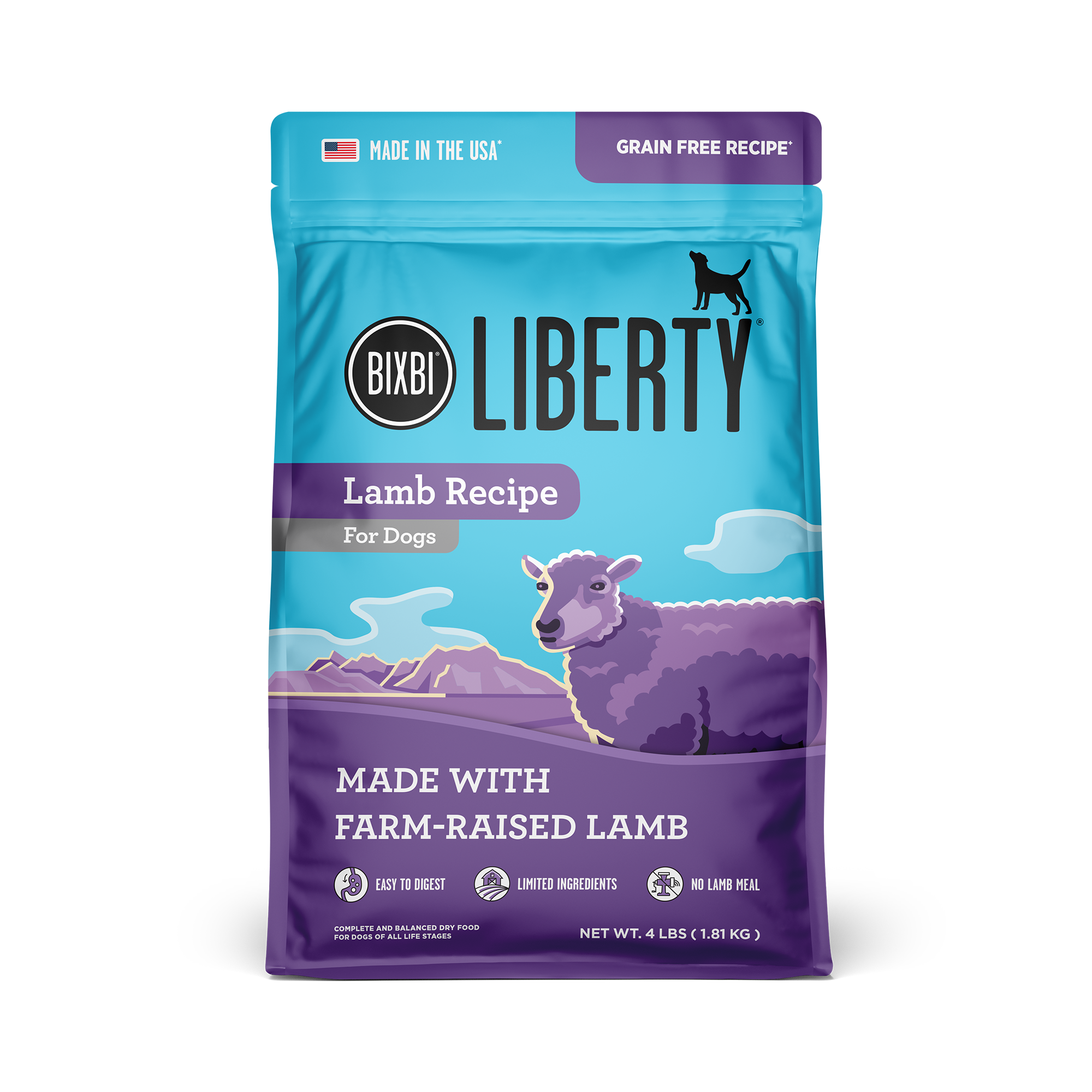 Liberty® Dry Food for Dogs – Lamb Recipe, 4 lb