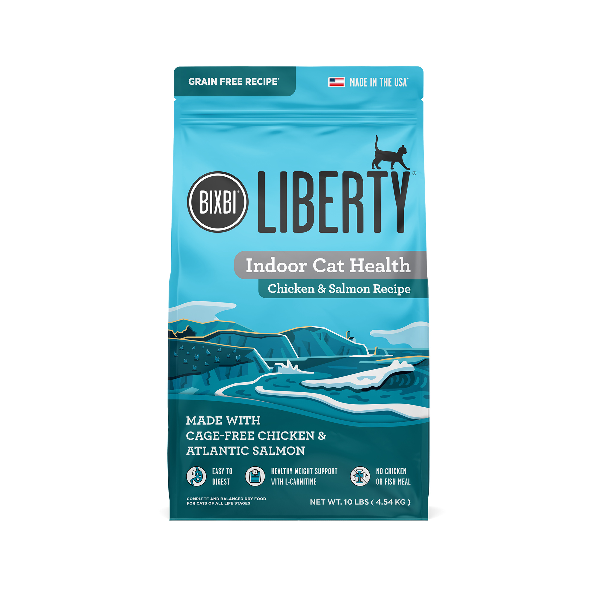 Liberty® Dry Food for Indoor Cat Health – Chicken & Salmon Recipe, 10 lb