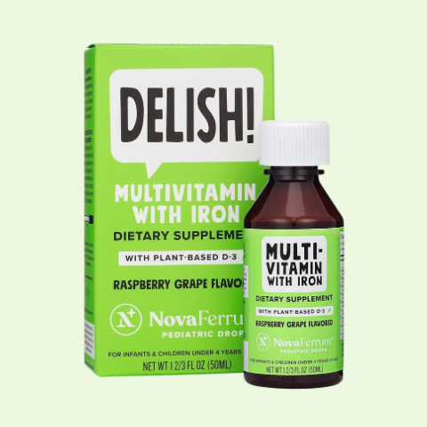 Delish – Liquid Vegan Multivitamin with Iron
