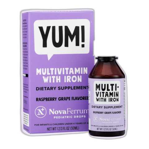 Yum Liquid Multivitamin with Iron 2oz.