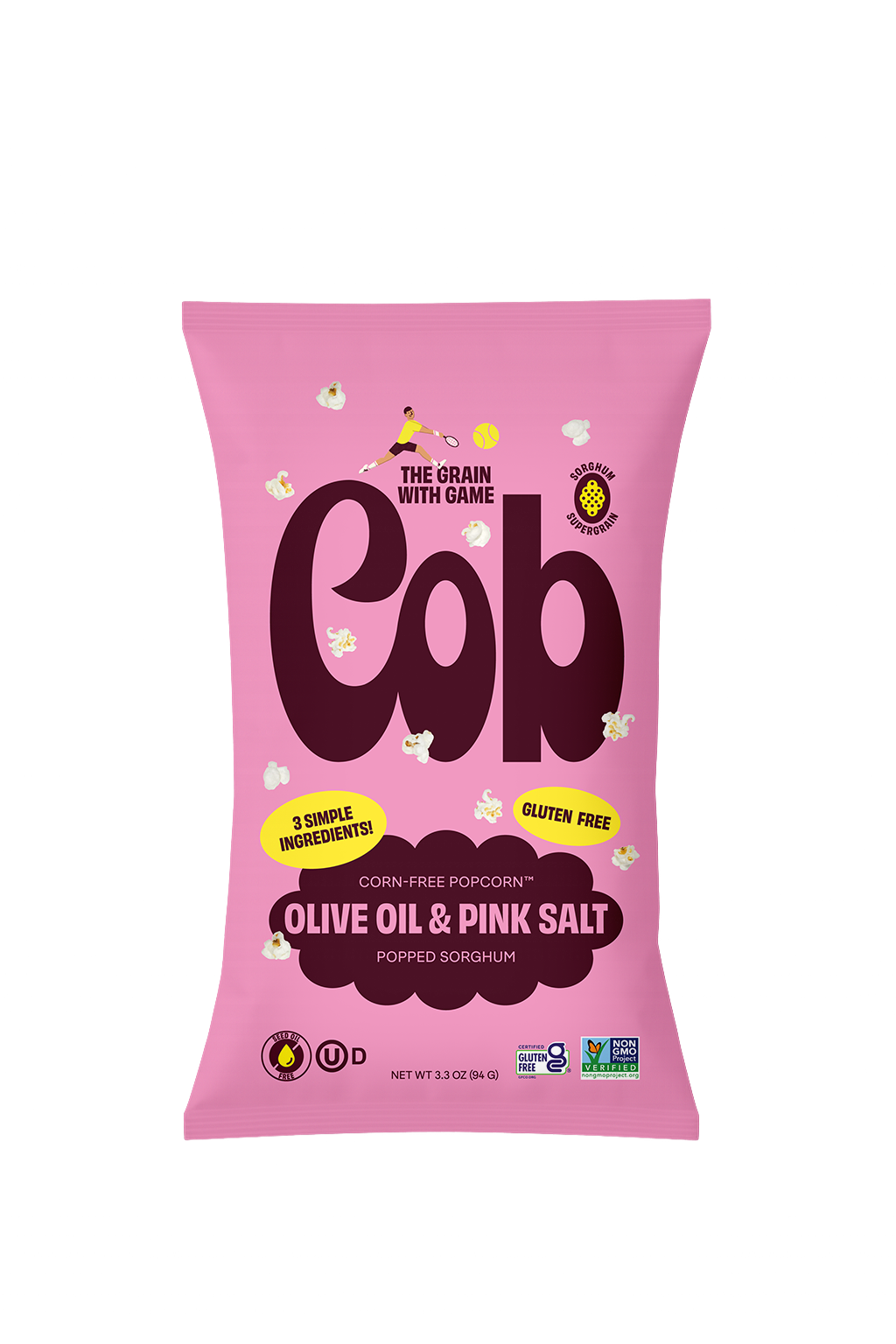 Olive Oil & Pink Salt Corn-Free Popcorn, 1oz