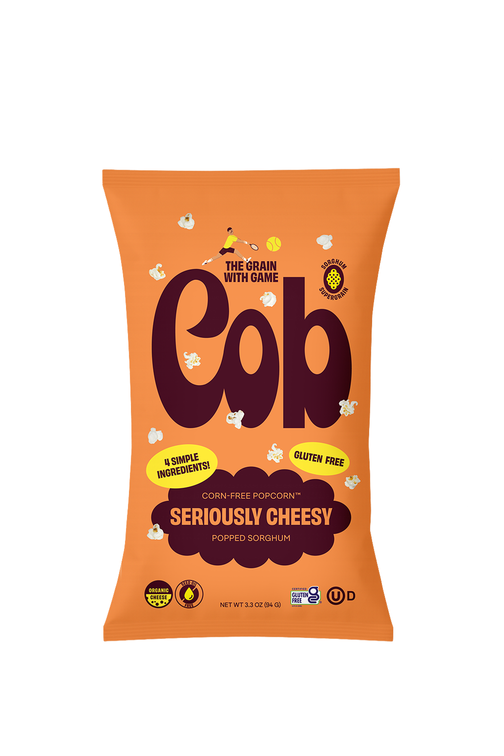 Seriously Cheesy Corn-Free Popcorn, 1oz
