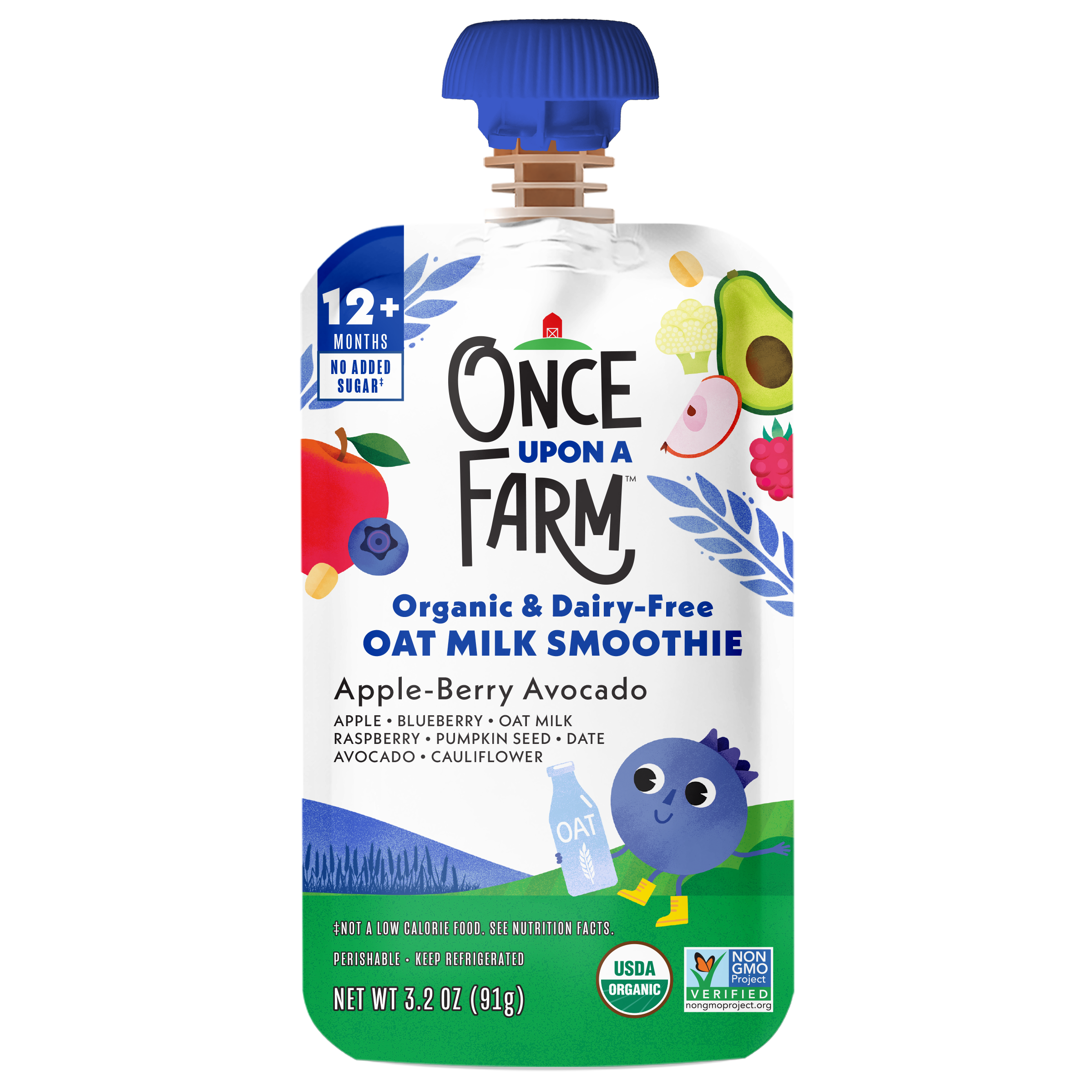 Organic Oat Milk Smoothies Apple-Berry Avocado